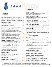 Roux menu