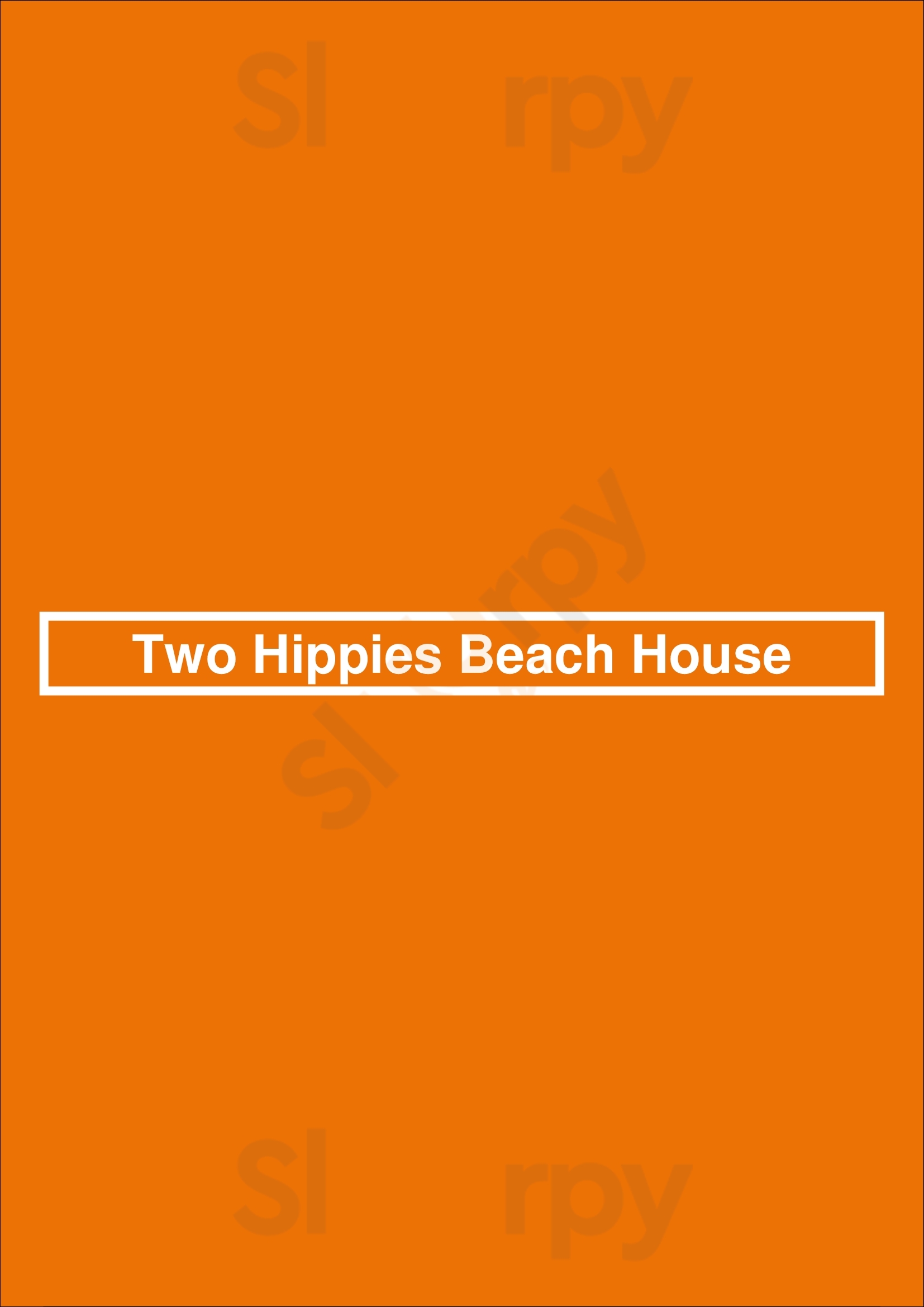 Two Hippies Beach House Phoenix Menu - 1
