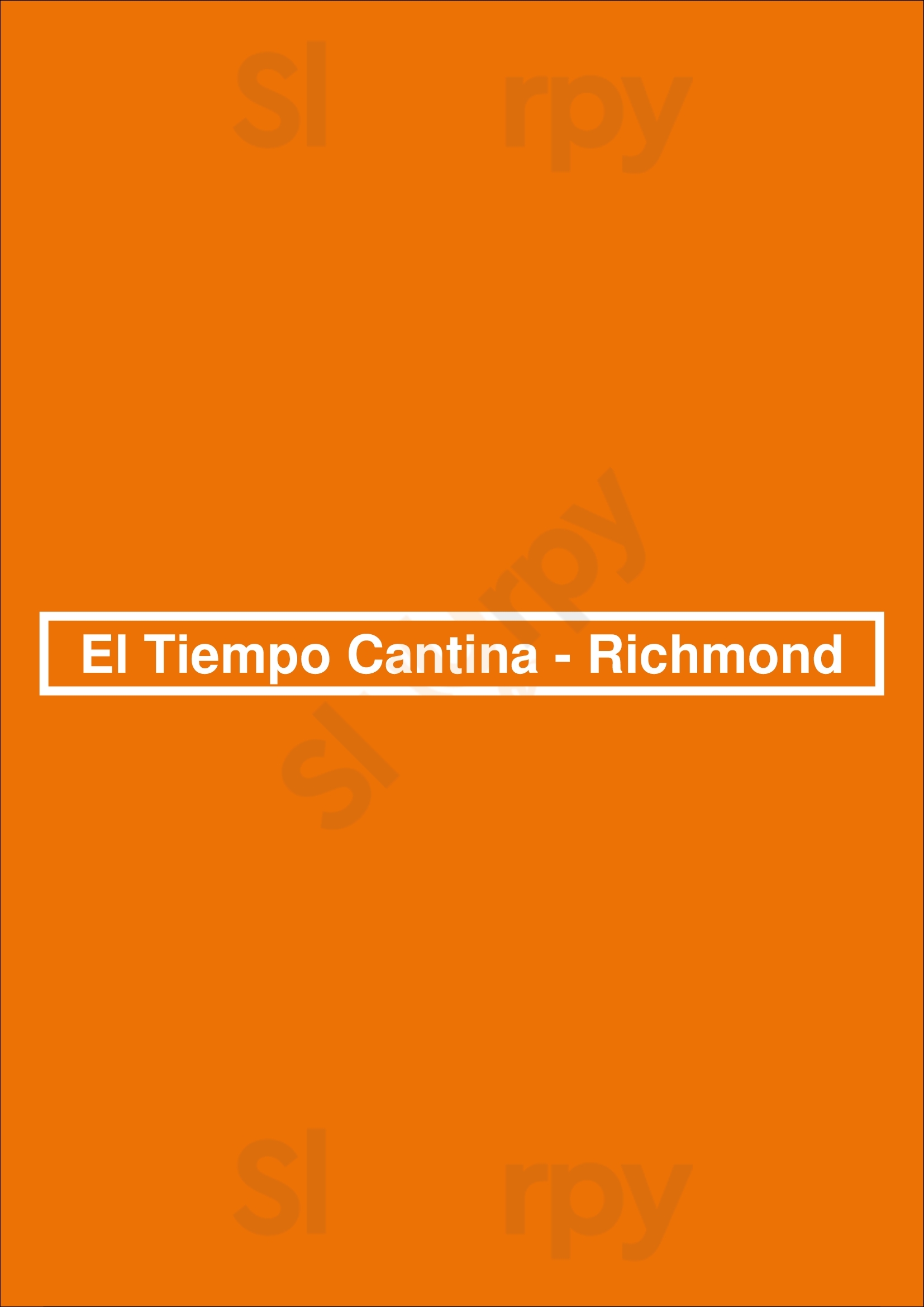 El Tiempo Cantina - Richmond Houston Menu - 1
