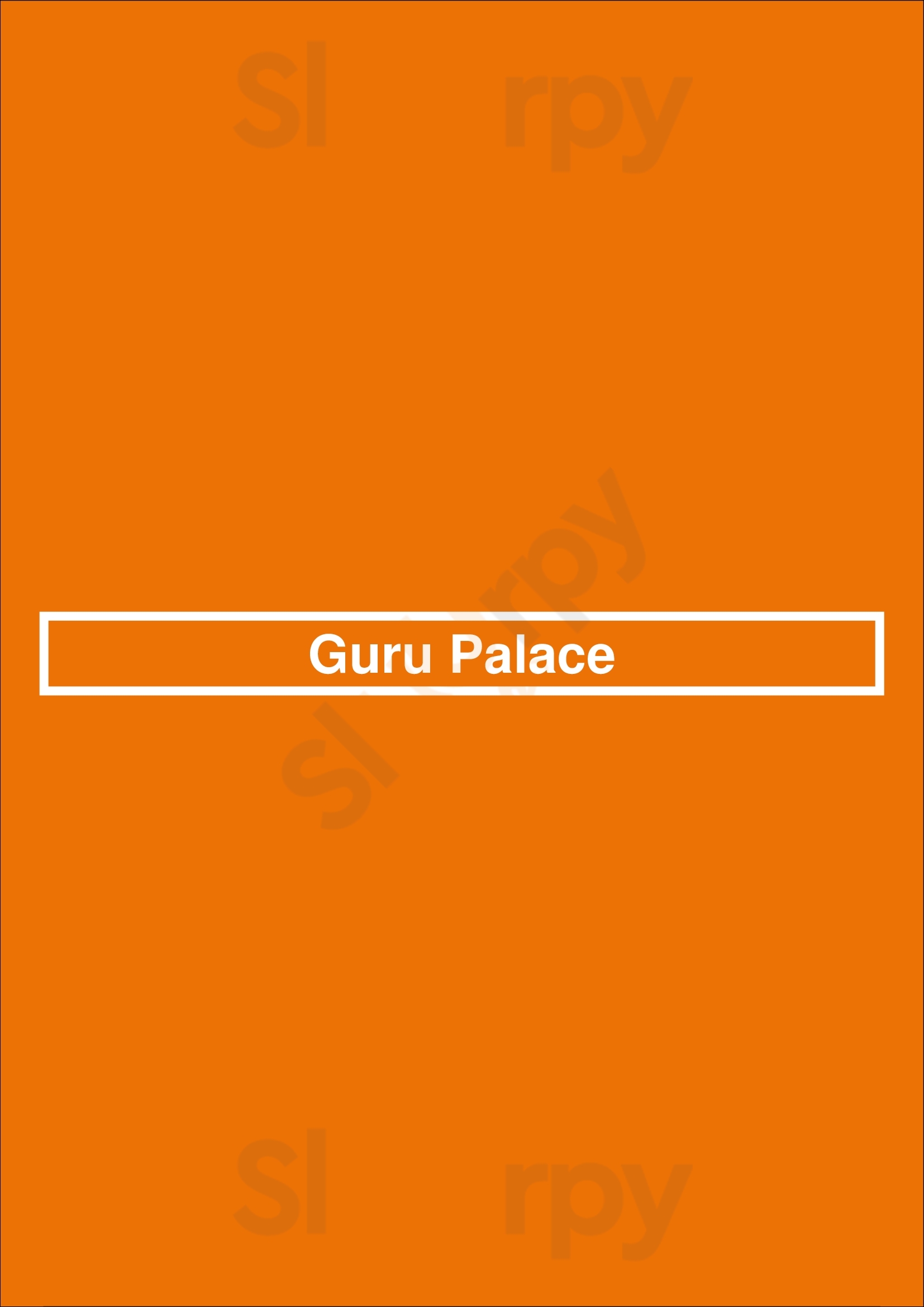 Guru Palace Mesa Menu - 1