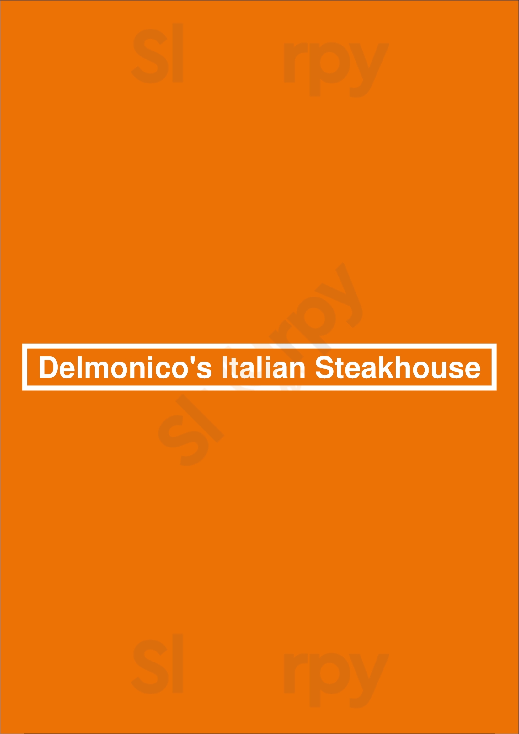 Delmonico's Italian Steakhouse Orlando Menu - 1