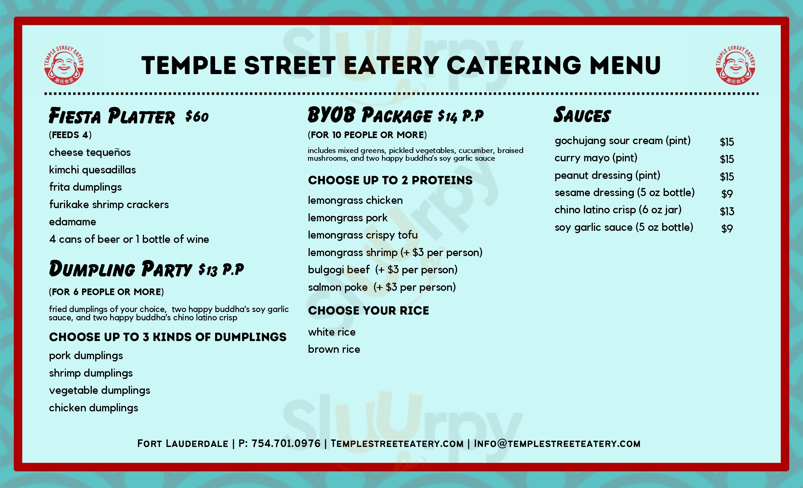 Temple Street Eatery Fort Lauderdale Menu - 1