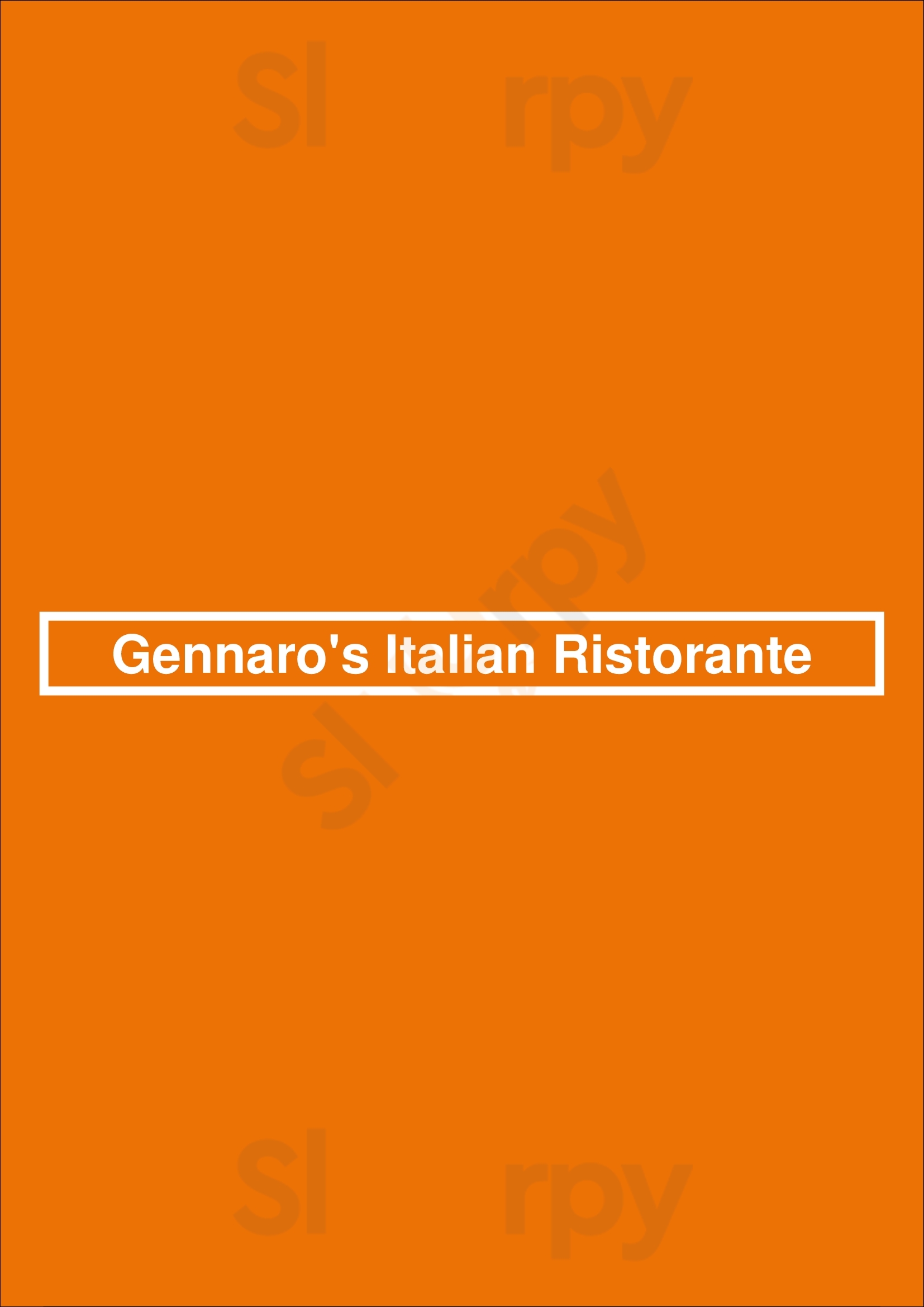 Gennaro's Italian Ristorante Charleston Menu - 1