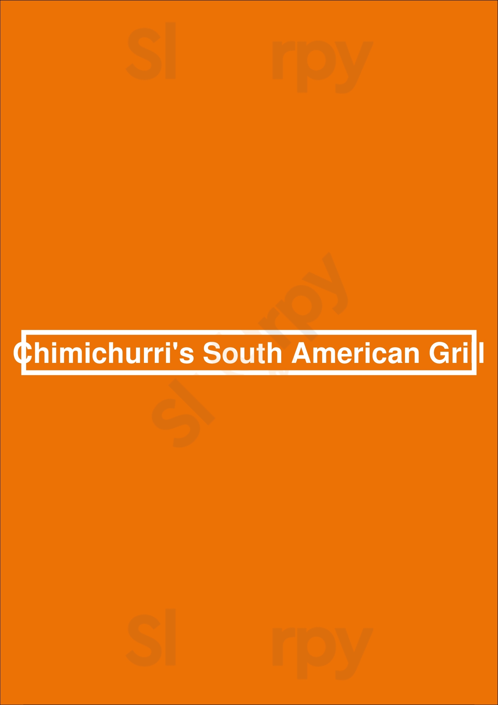 Chimichurri's South American Grill Houston Menu - 1