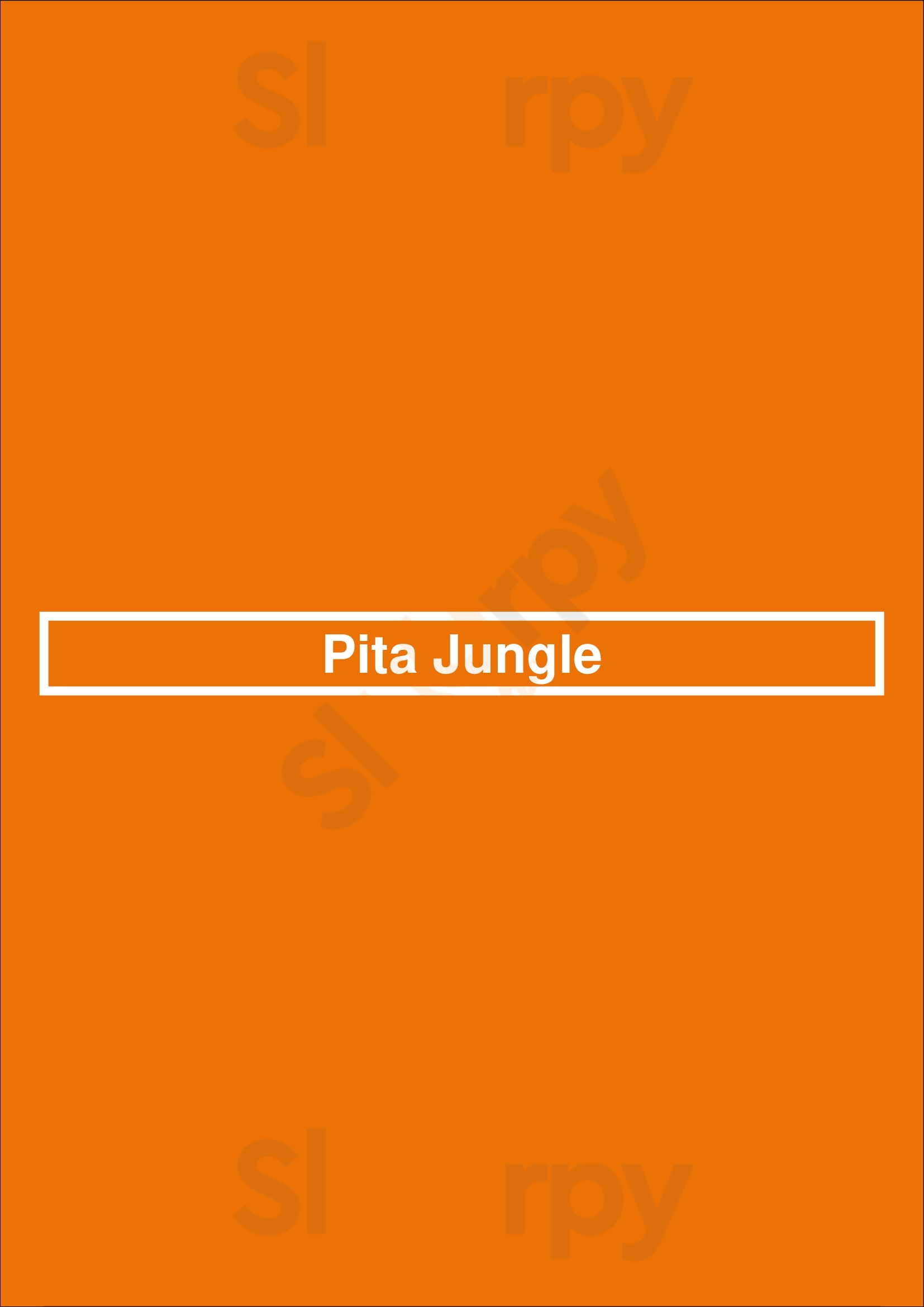 Pita Jungle - Scottsdale Shea Scottsdale Menu - 1