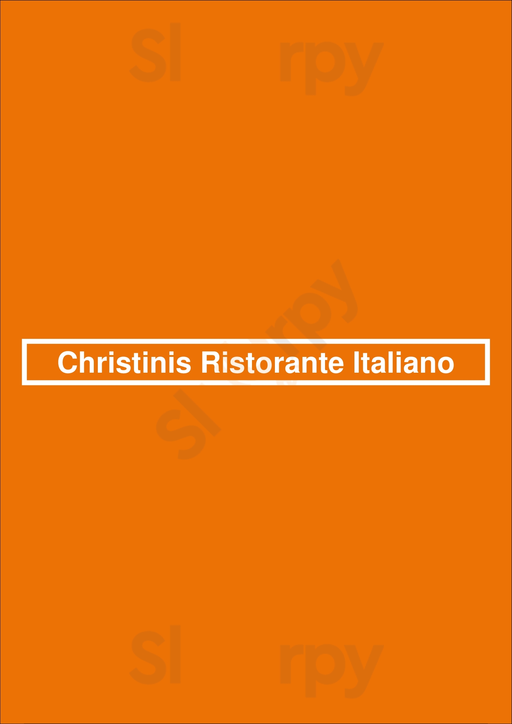 Christinis Ristorante Italiano Orlando Menu - 1