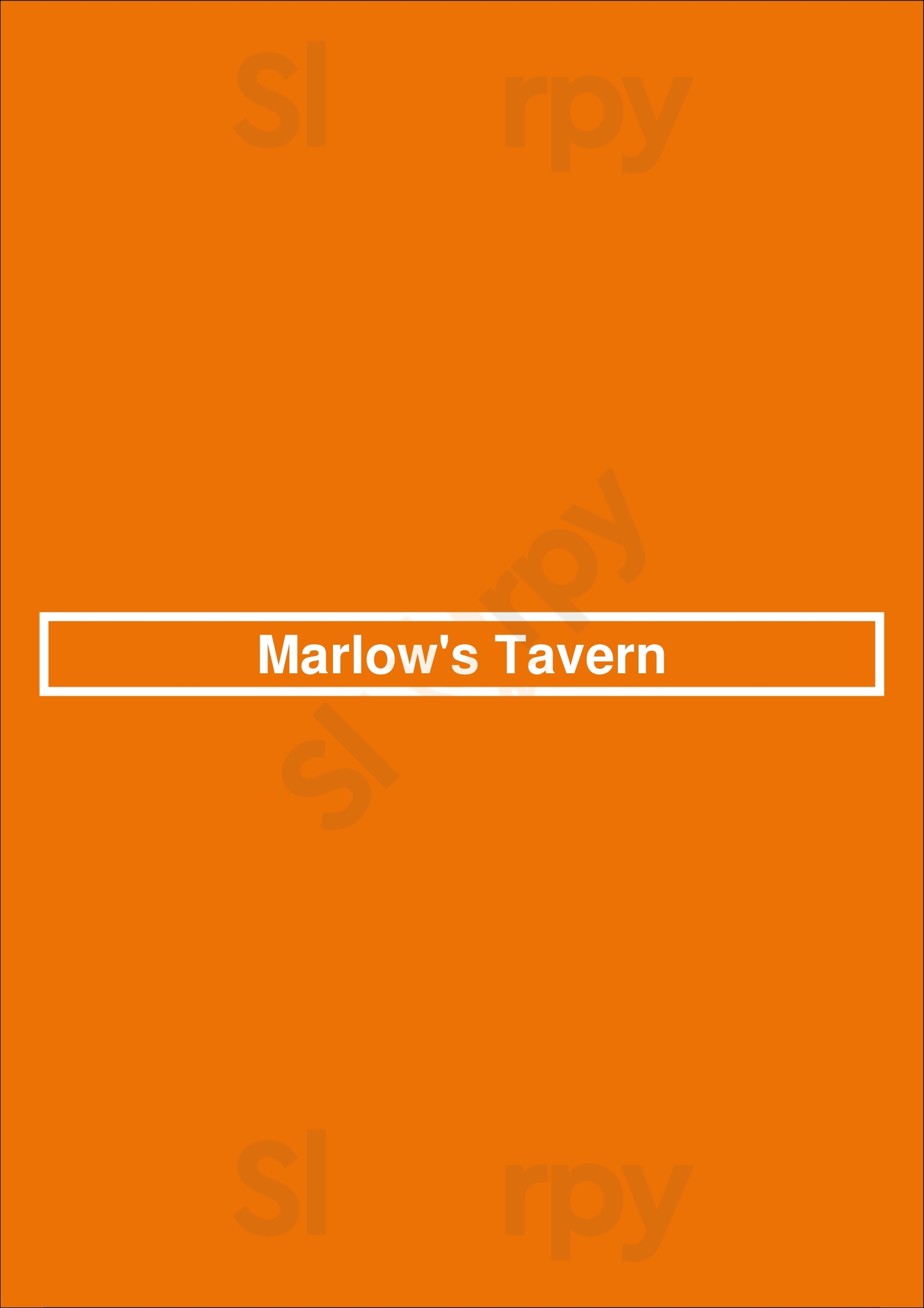 Marlow's Tavern Orlando Menu - 1