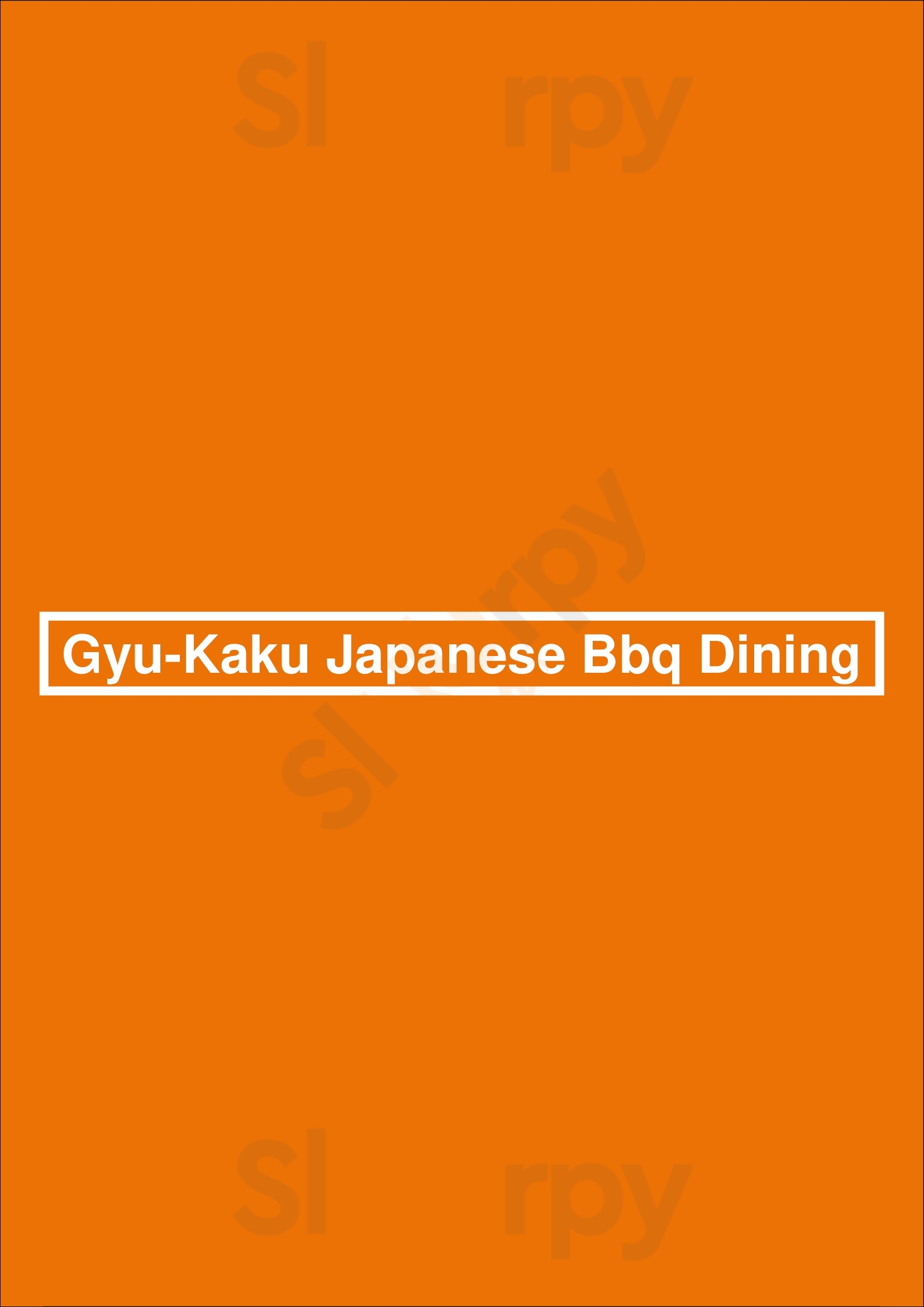 Gyu-kaku Japanese Bbq Houston Menu - 1