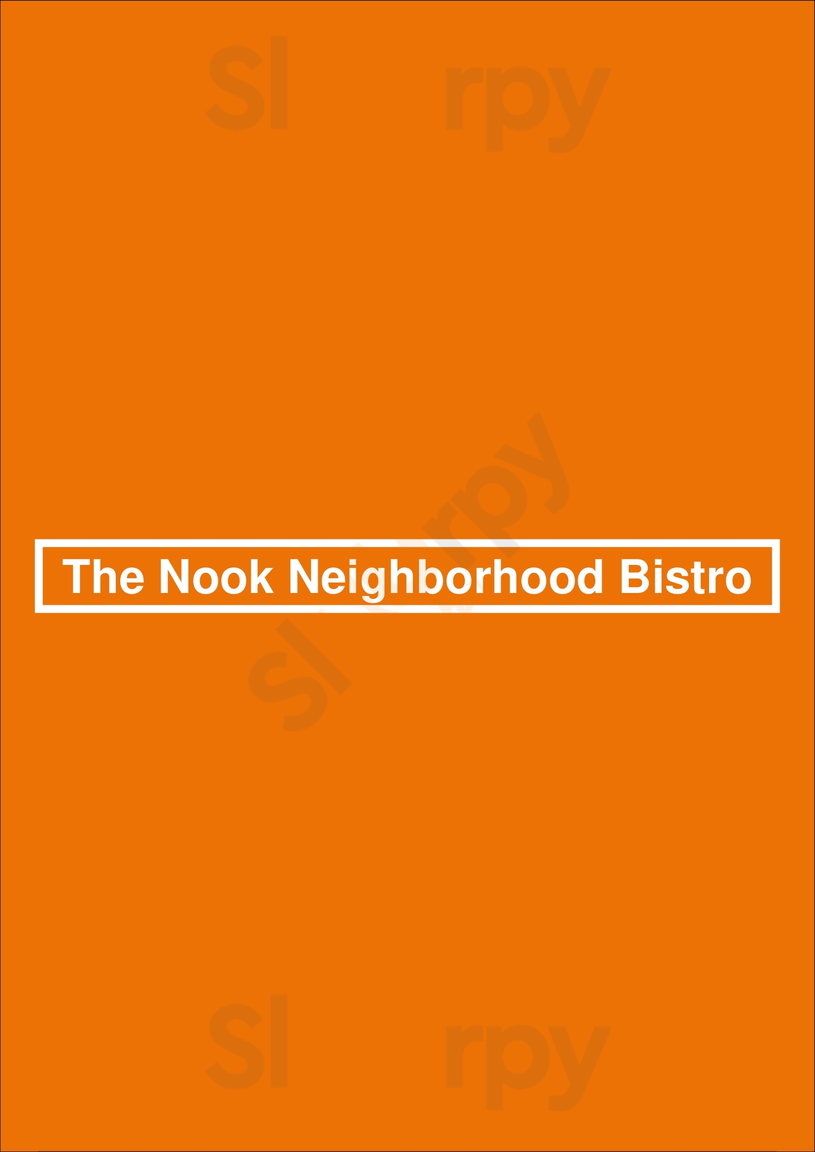 The Nook Neighborhood Bistro Oahu Menu - 1