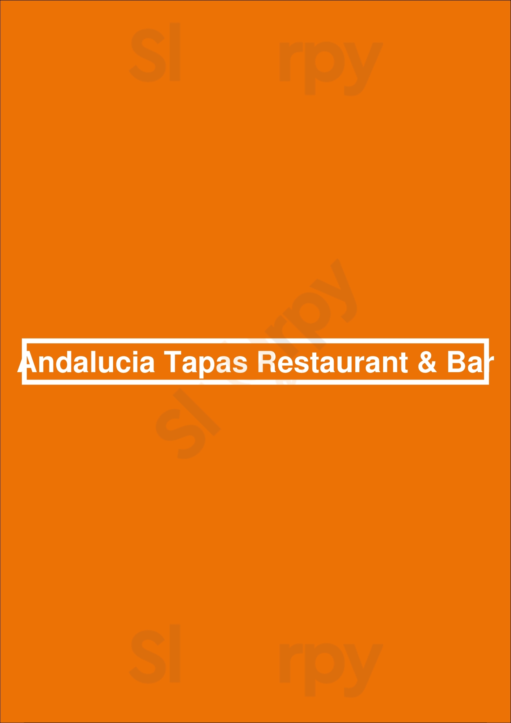 Andalucia Tapas Restaurant & Bar Houston Menu - 1