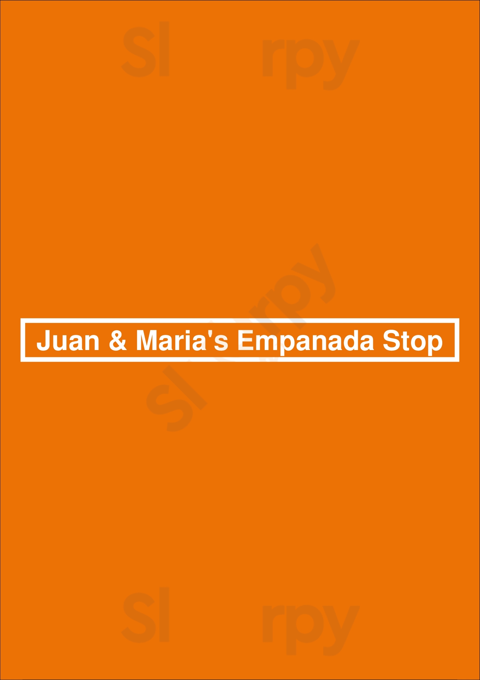 Juan & Maria's Empanada Stop Rochester Menu - 1