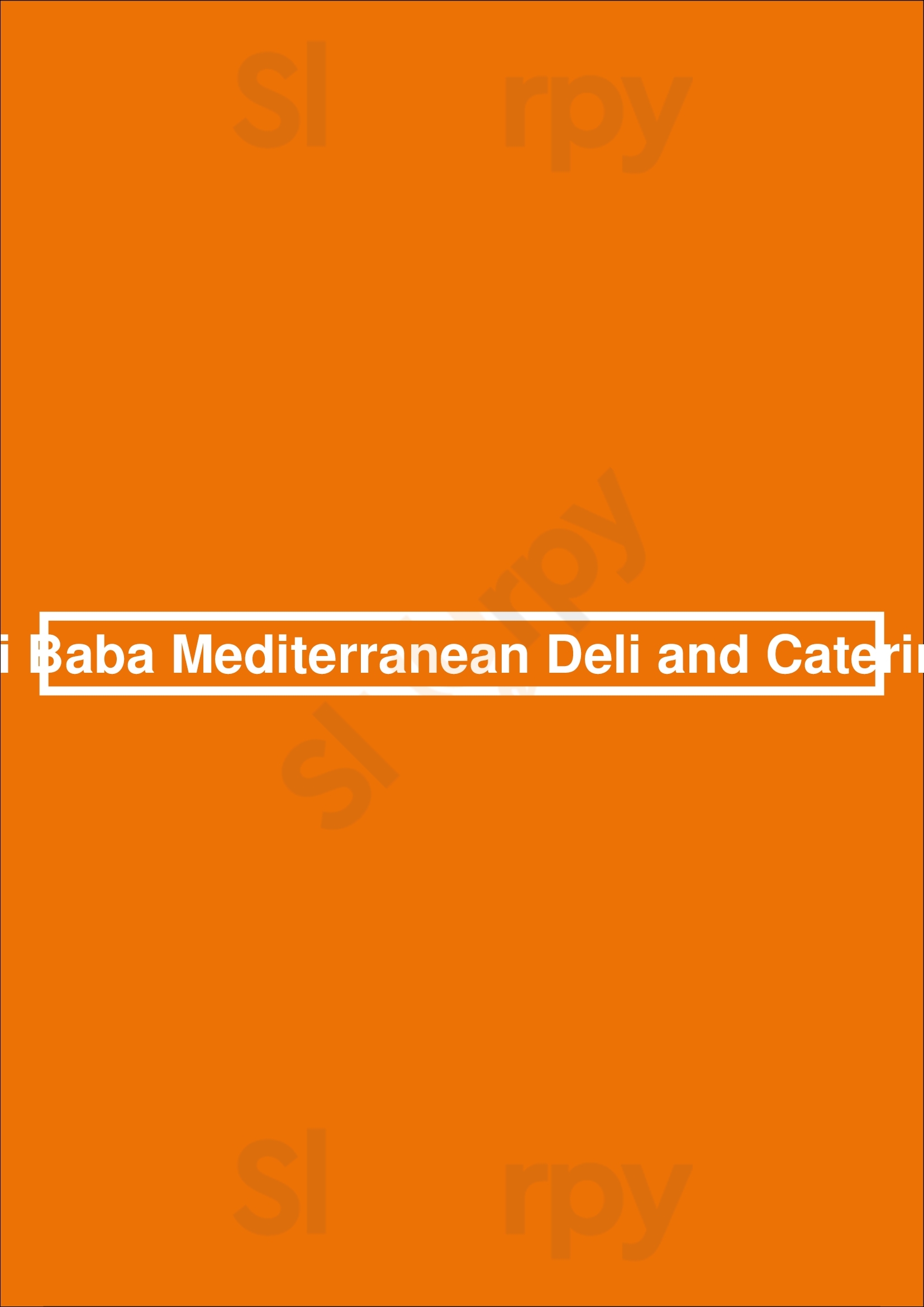 Ali Baba Mediterranean Deli And Catering Charleston Menu - 1