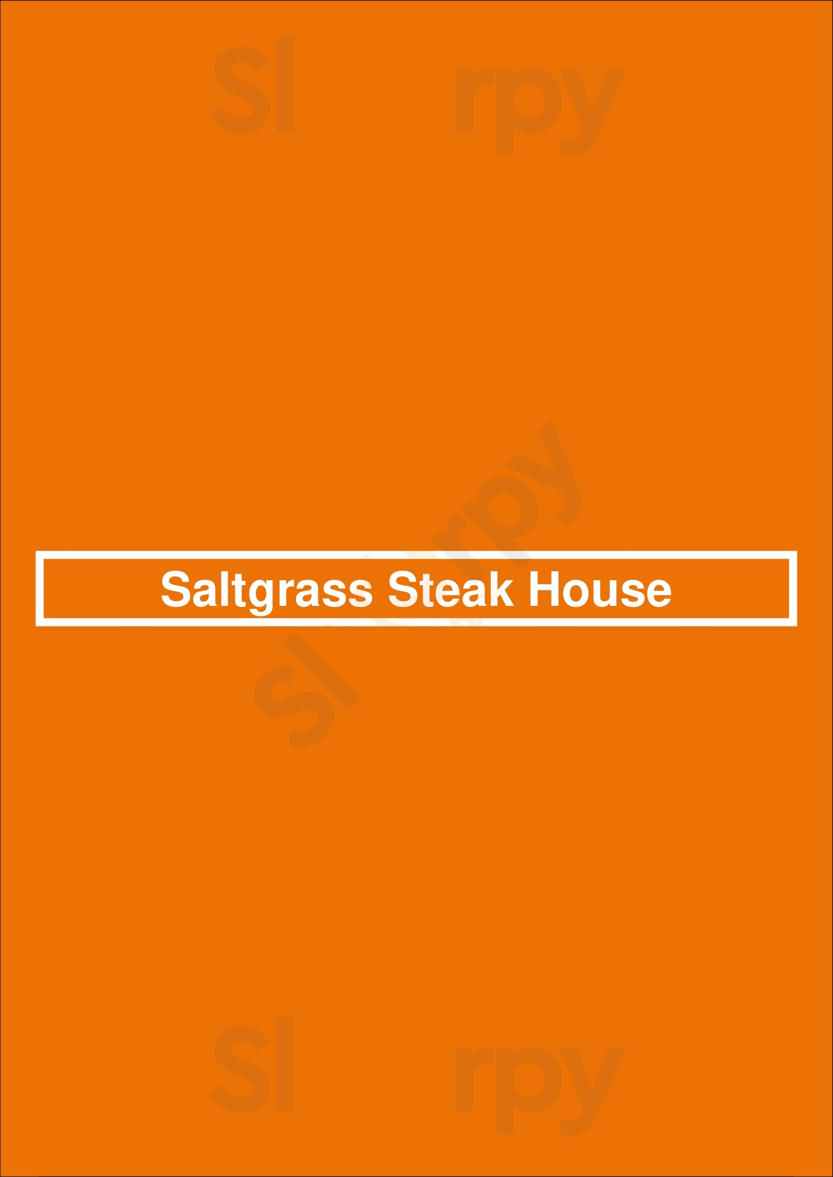 Saltgrass Steak House Houston Menu - 1