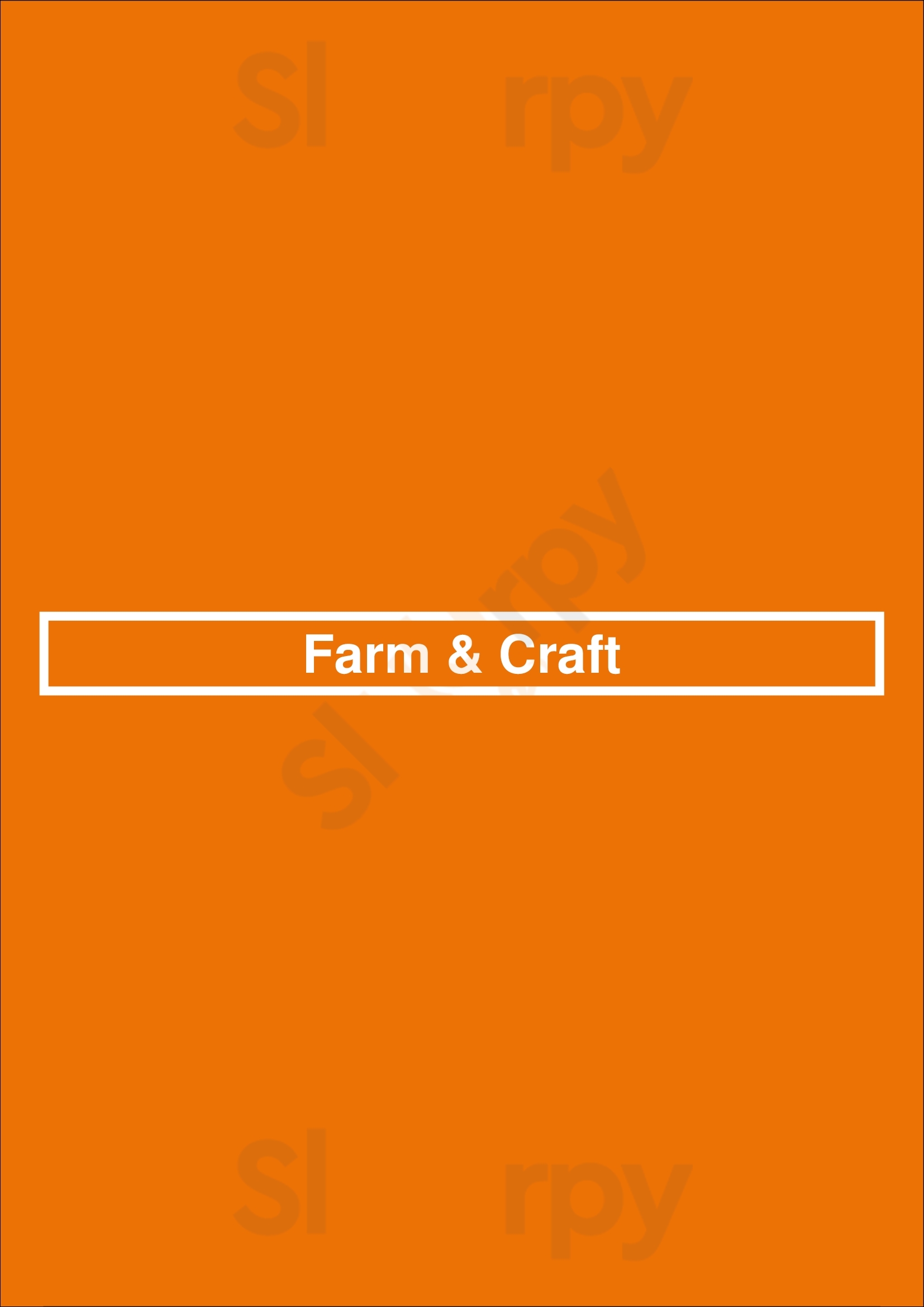 Farm & Craft Scottsdale Menu - 1