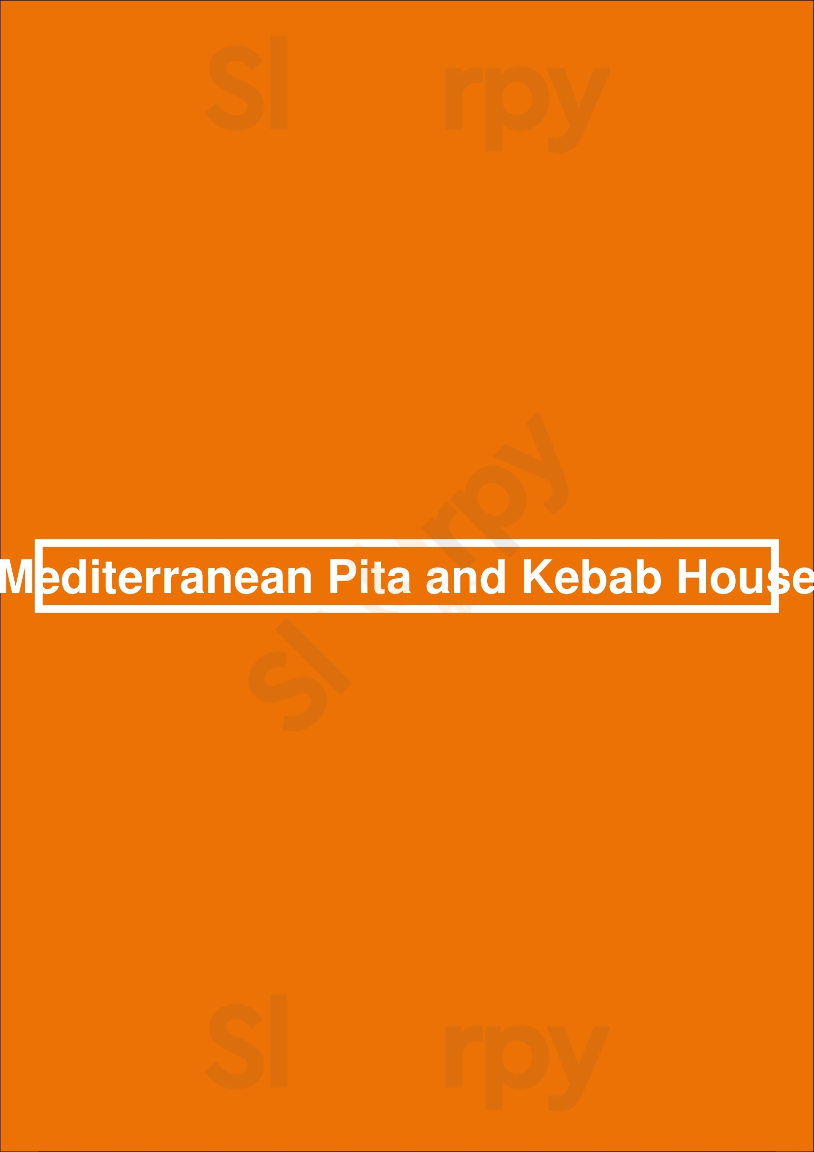 Mediterranean Kebab House Rochester Menu - 1