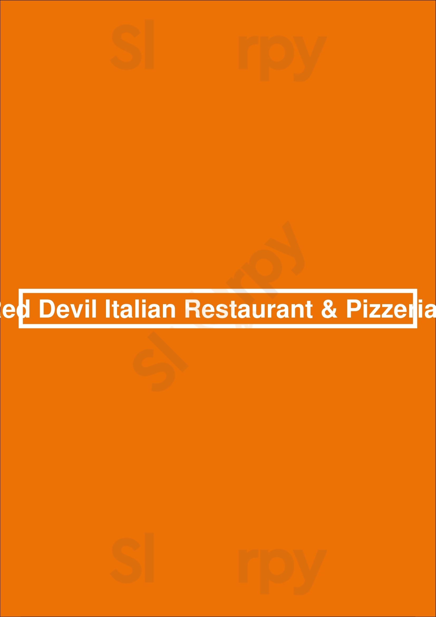 Red Devil Italian Restaurant & Pizzerias Phoenix Menu - 1