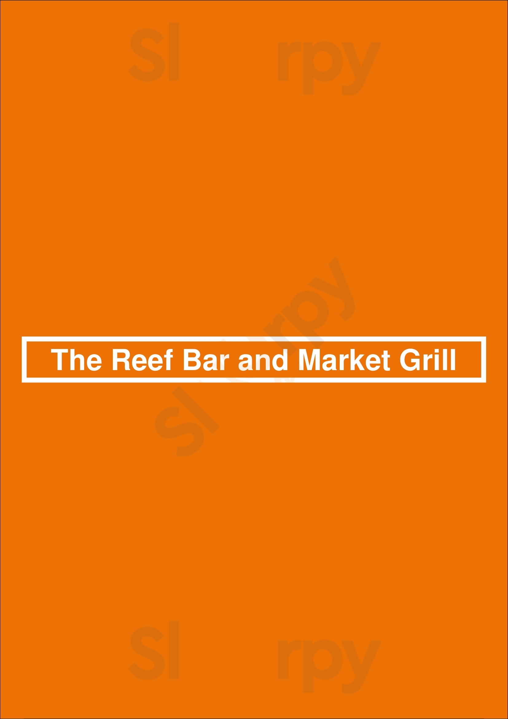 The Reef Bar And Market Grill Honolulu Menu - 1
