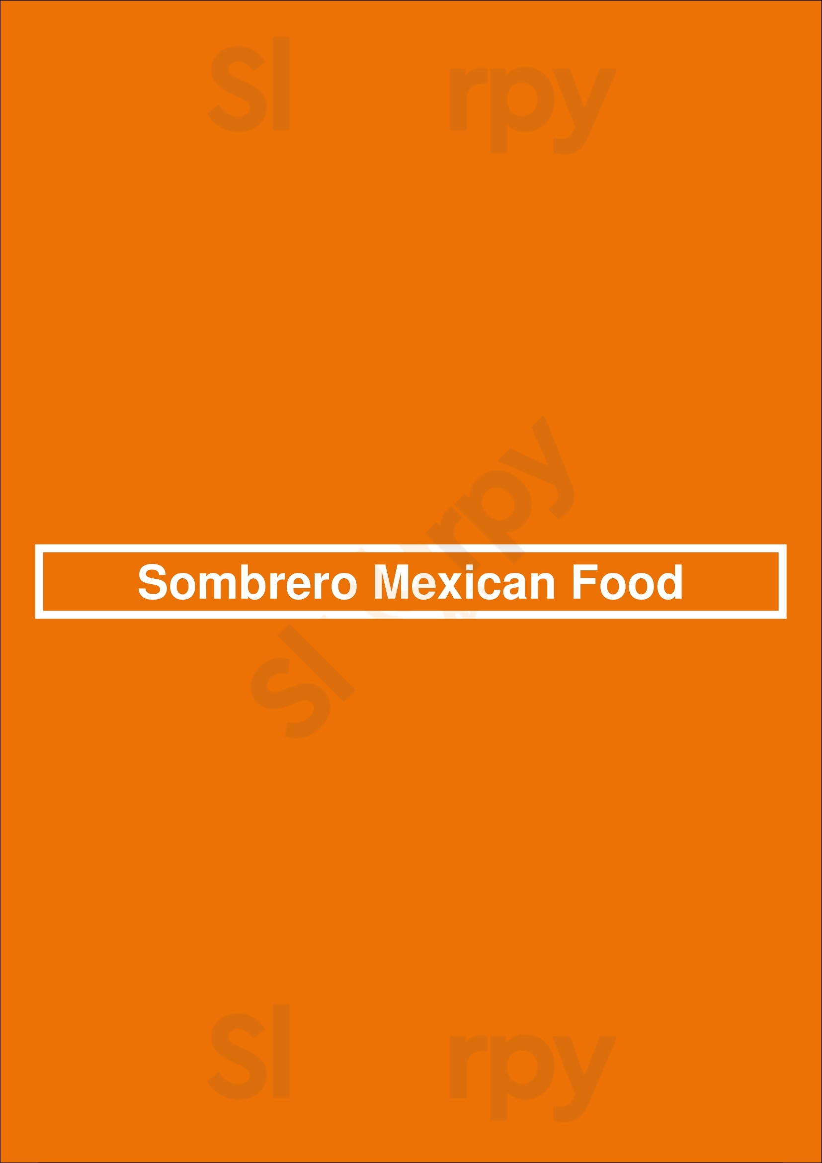 Sombrero Mexican Food La Jolla Menu - 1