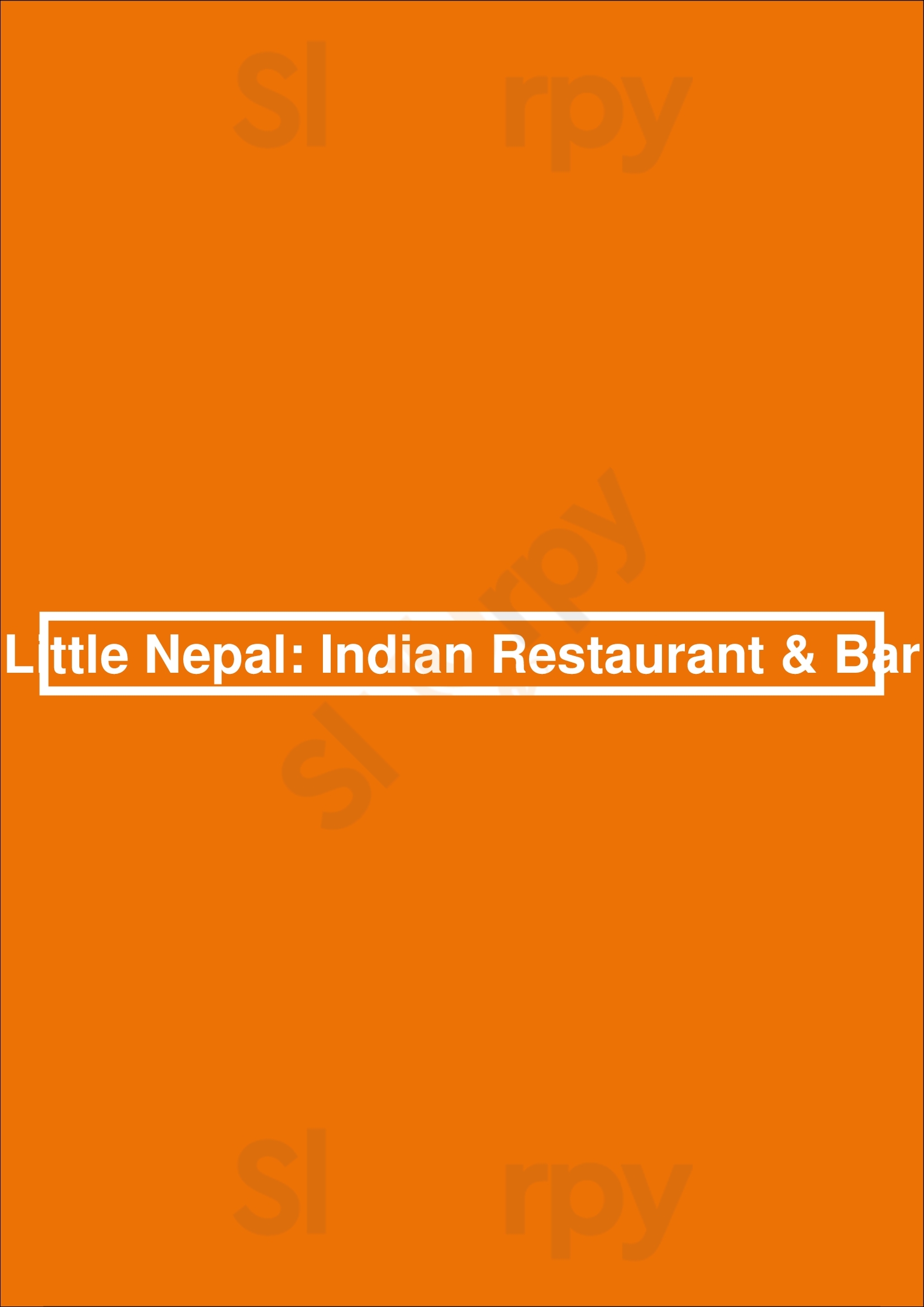 Little Nepal: Indian Restaurant & Bar Colorado Springs Menu - 1