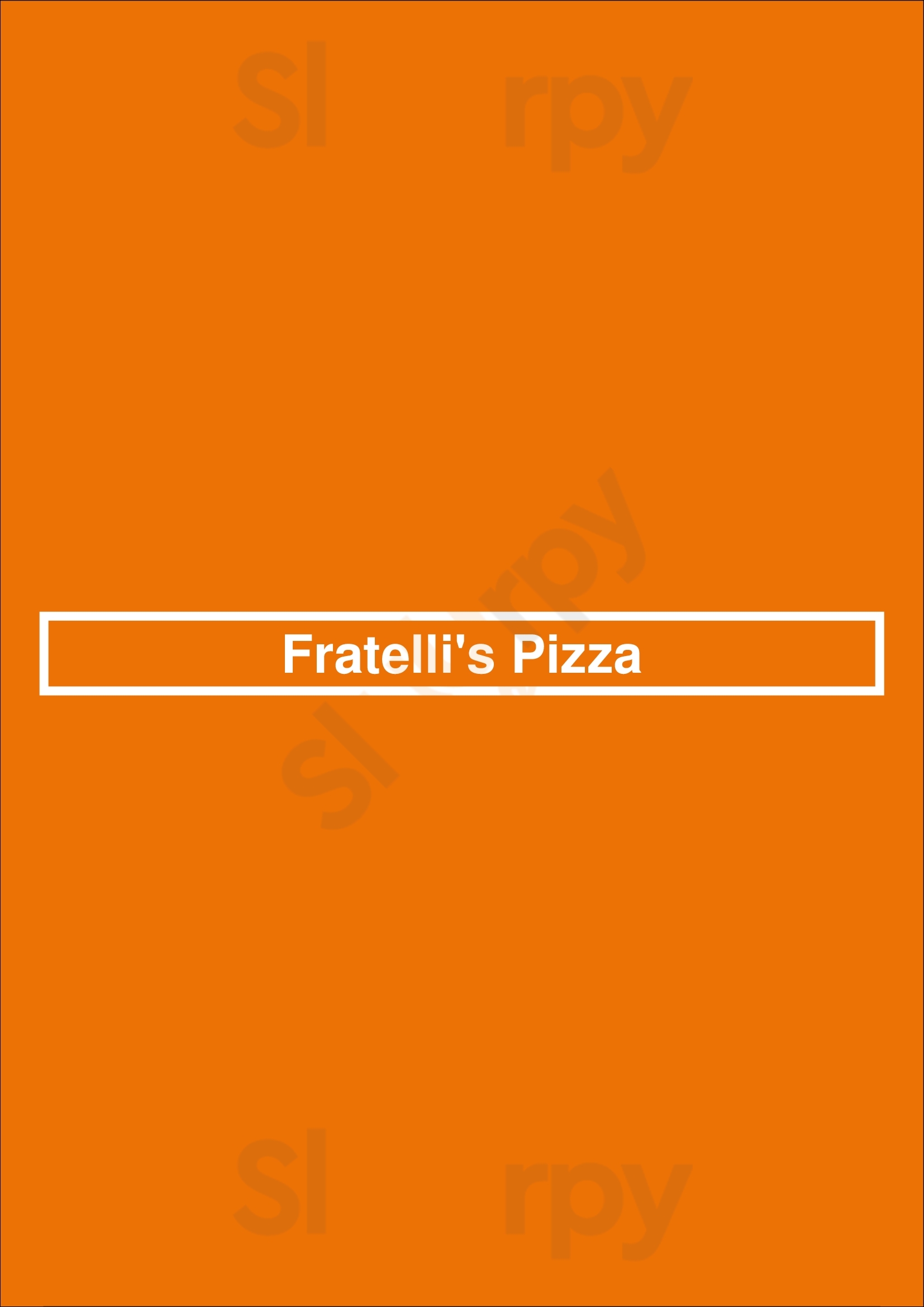 Fratelli's Pizza Grand Rapids Menu - 1