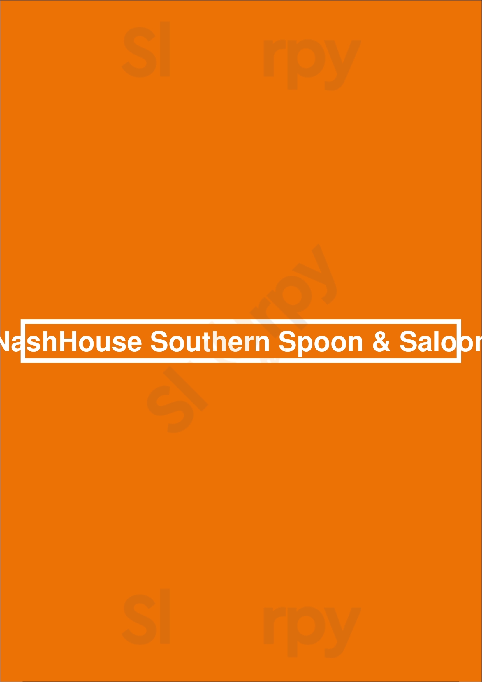 Nashhouse Southern Spoon & Saloon Nashville Menu - 1