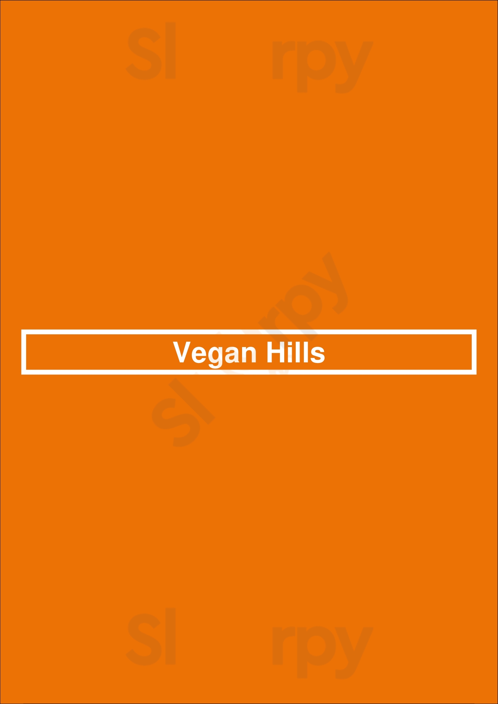 Vegan Hills Honolulu Menu - 1