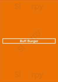 Buff Burger menu