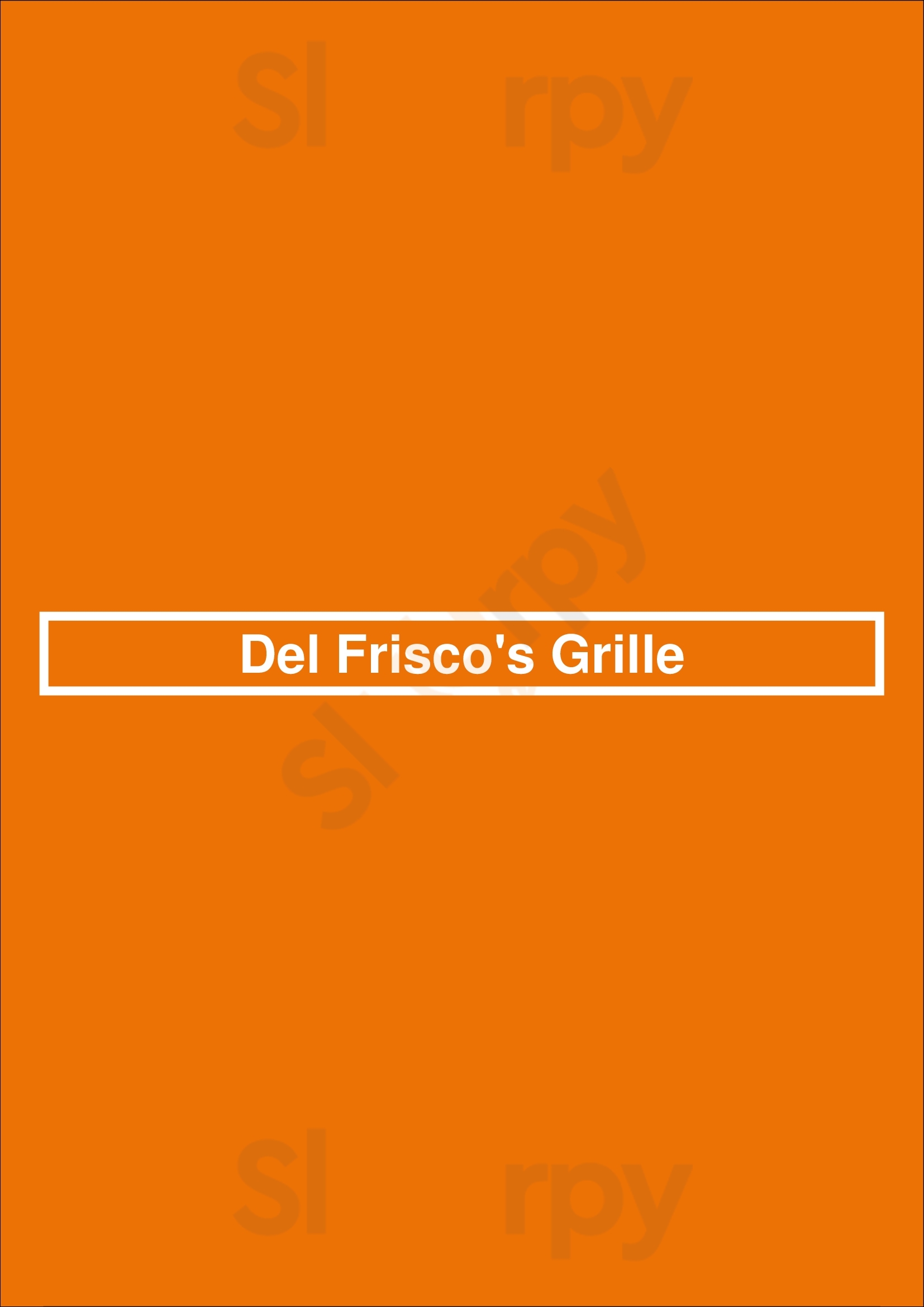 Del Frisco's Grille Fort Lauderdale Menu - 1