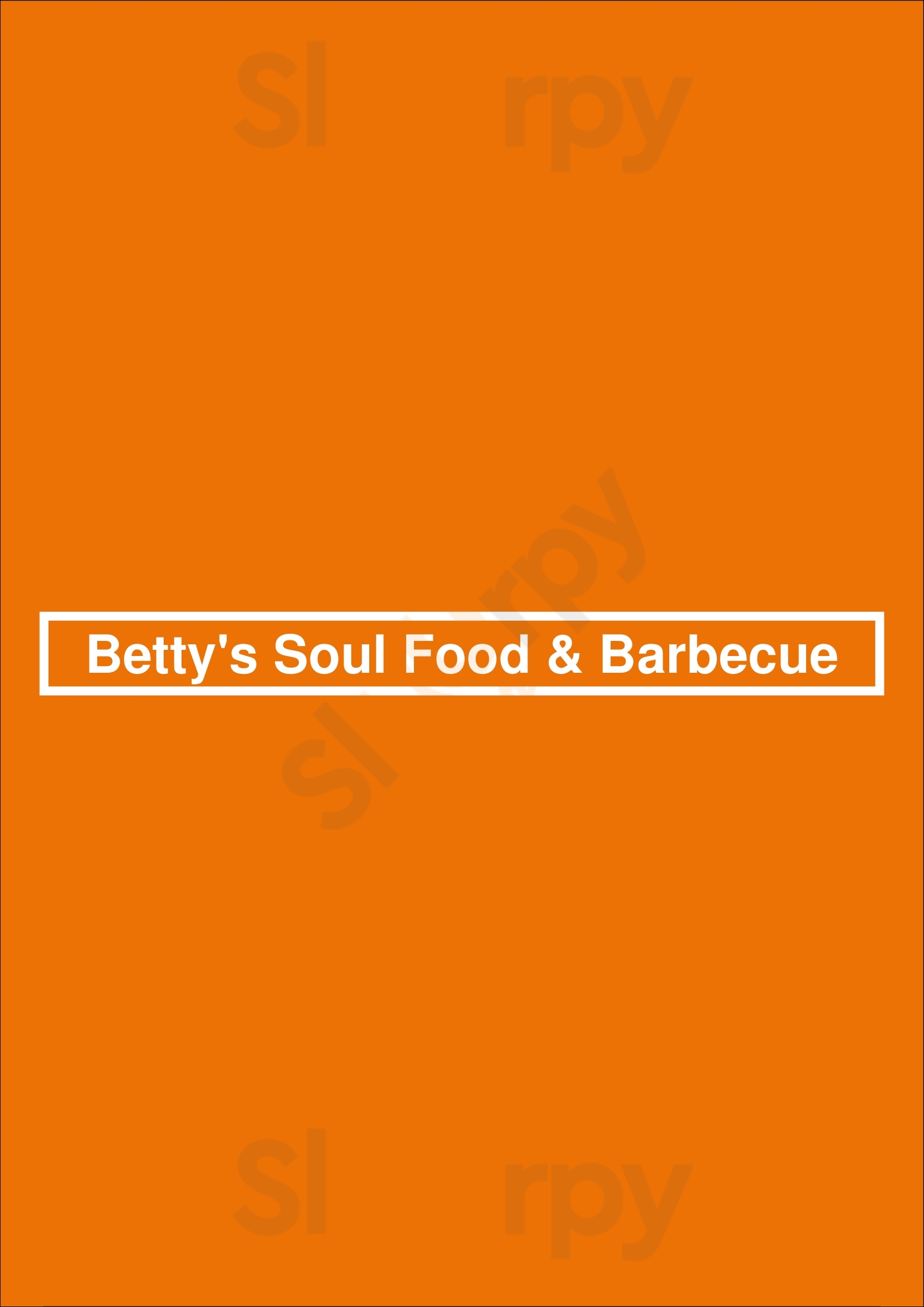 Betty's Soul Food & Barbecue Fort Lauderdale Menu - 1