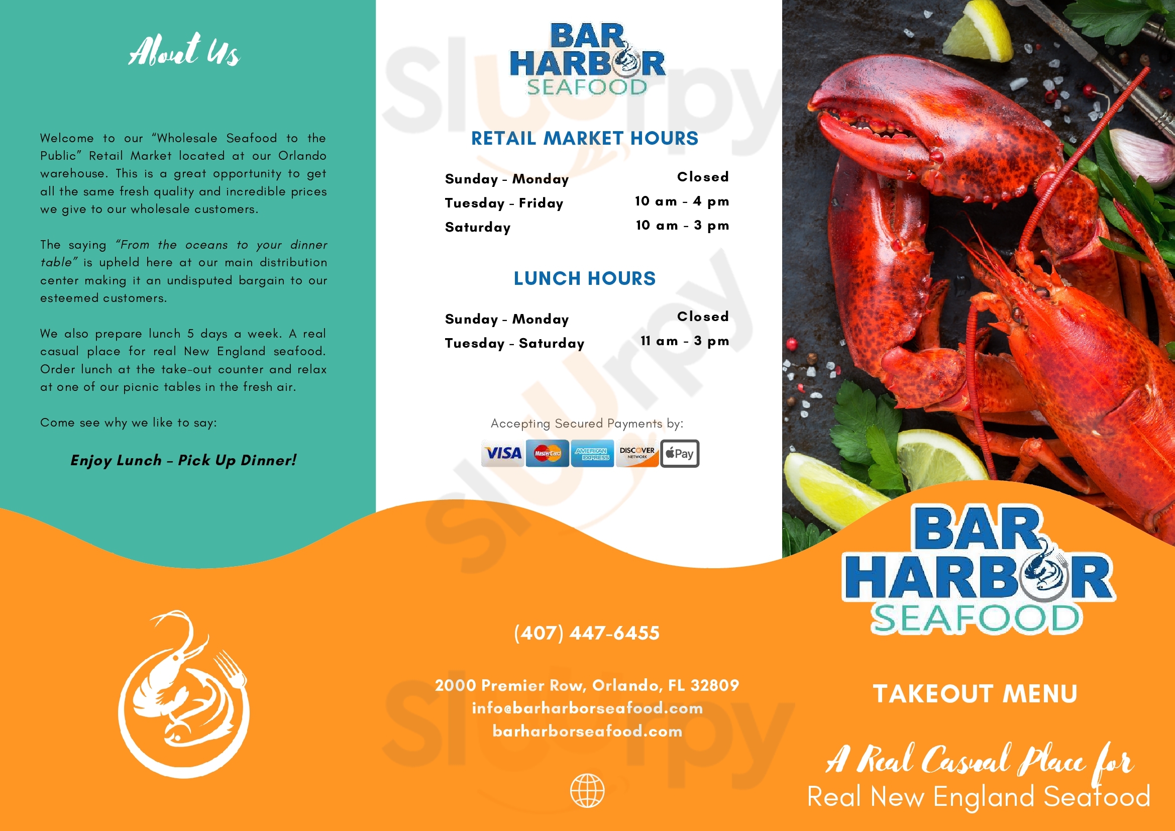 Main Menu - Bar Harbor Seafood