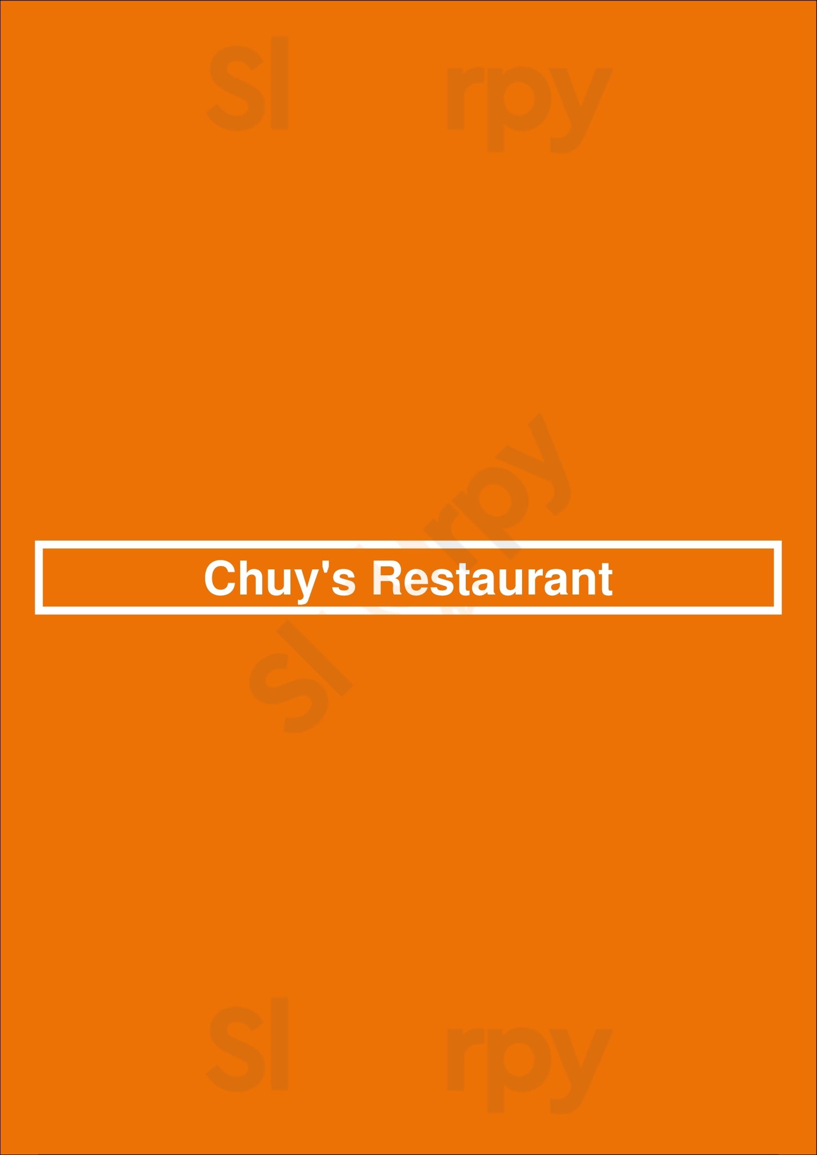 Chuy's Restaurant Houston Menu - 1