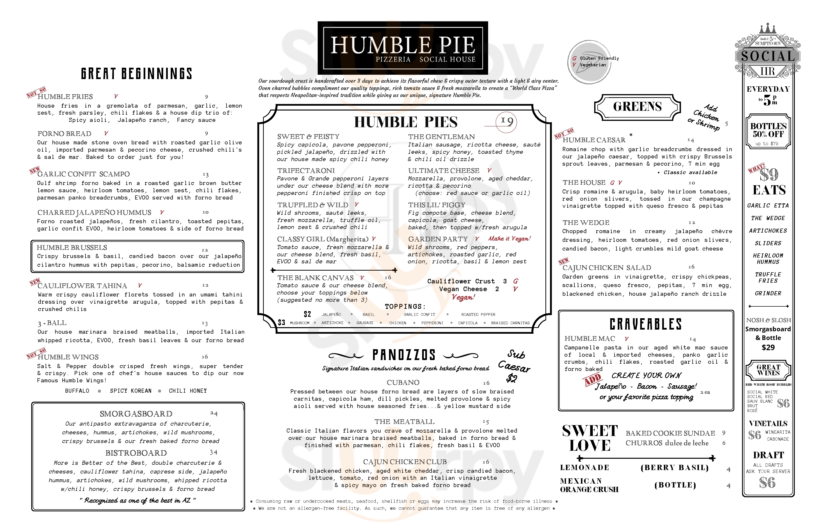 Main Menu - Humble Pie
