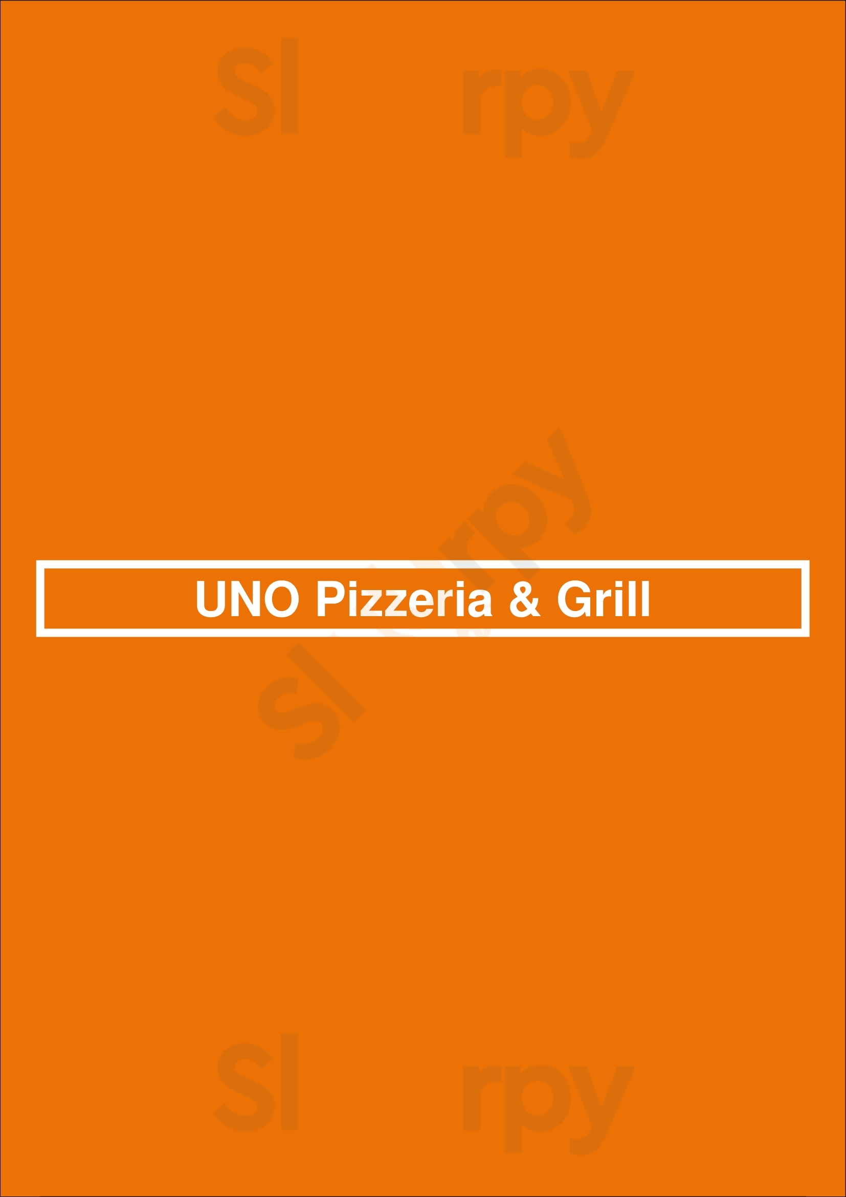 Uno Pizzeria & Grill Orlando Menu - 1