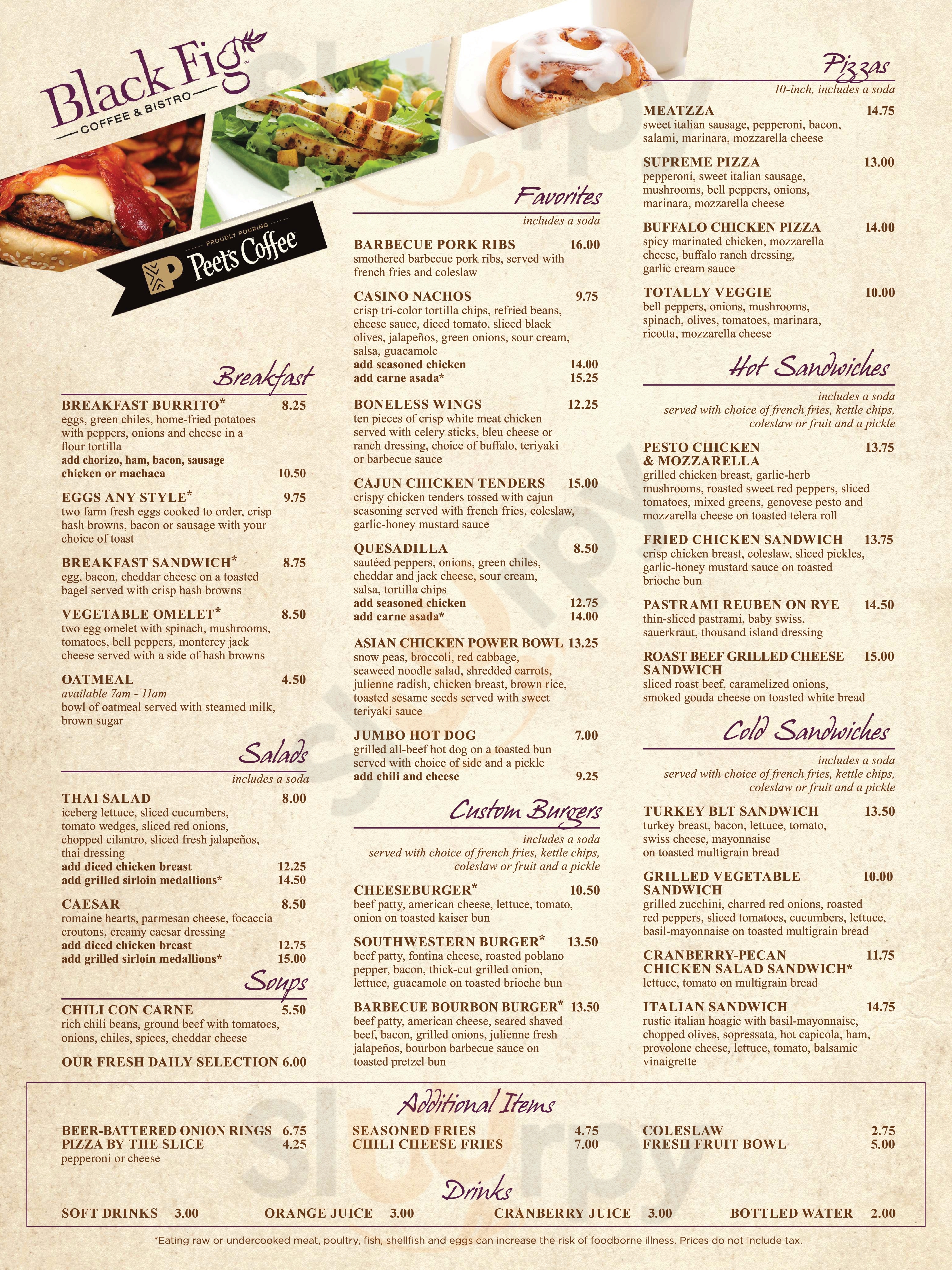 Black Fig Coffee Bistro Scottsdale Menu - 1