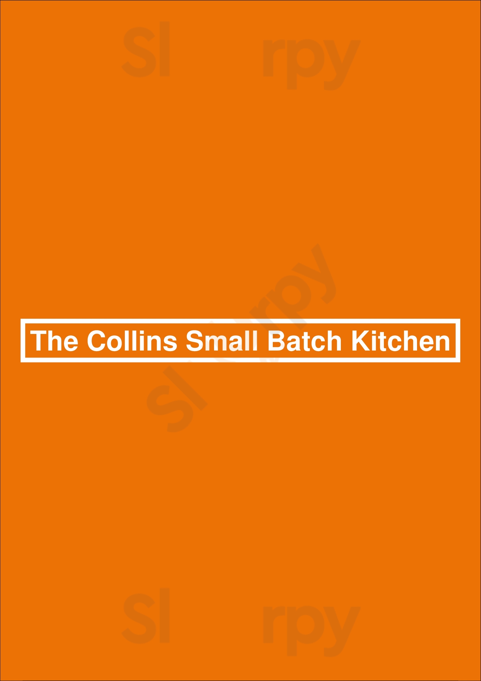 The Collins Small Batch Kitchen Phoenix Menu - 1