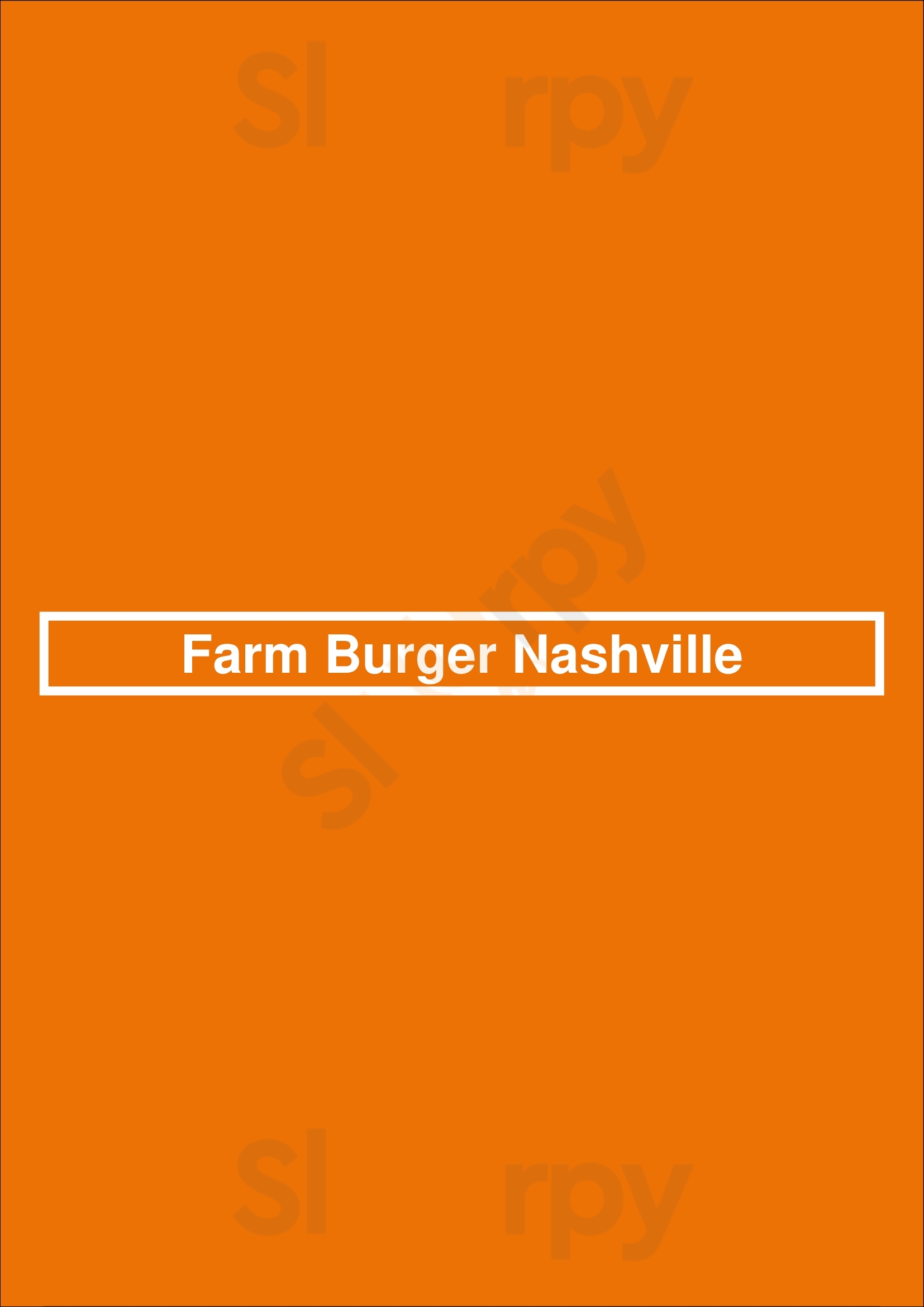 Farm Burger Nashville Nashville Menu - 1