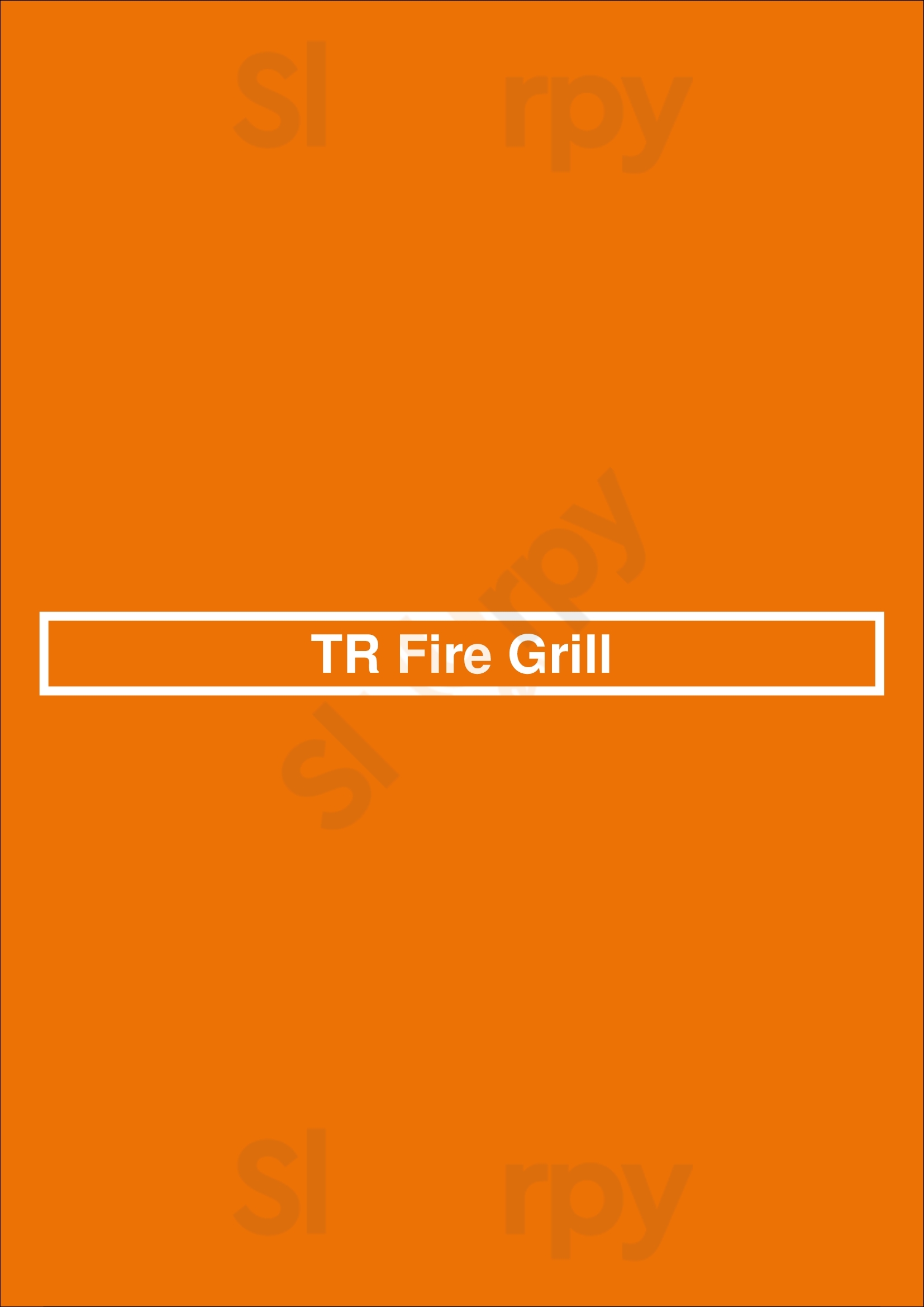 Tr Fire Grill Honolulu Menu - 1