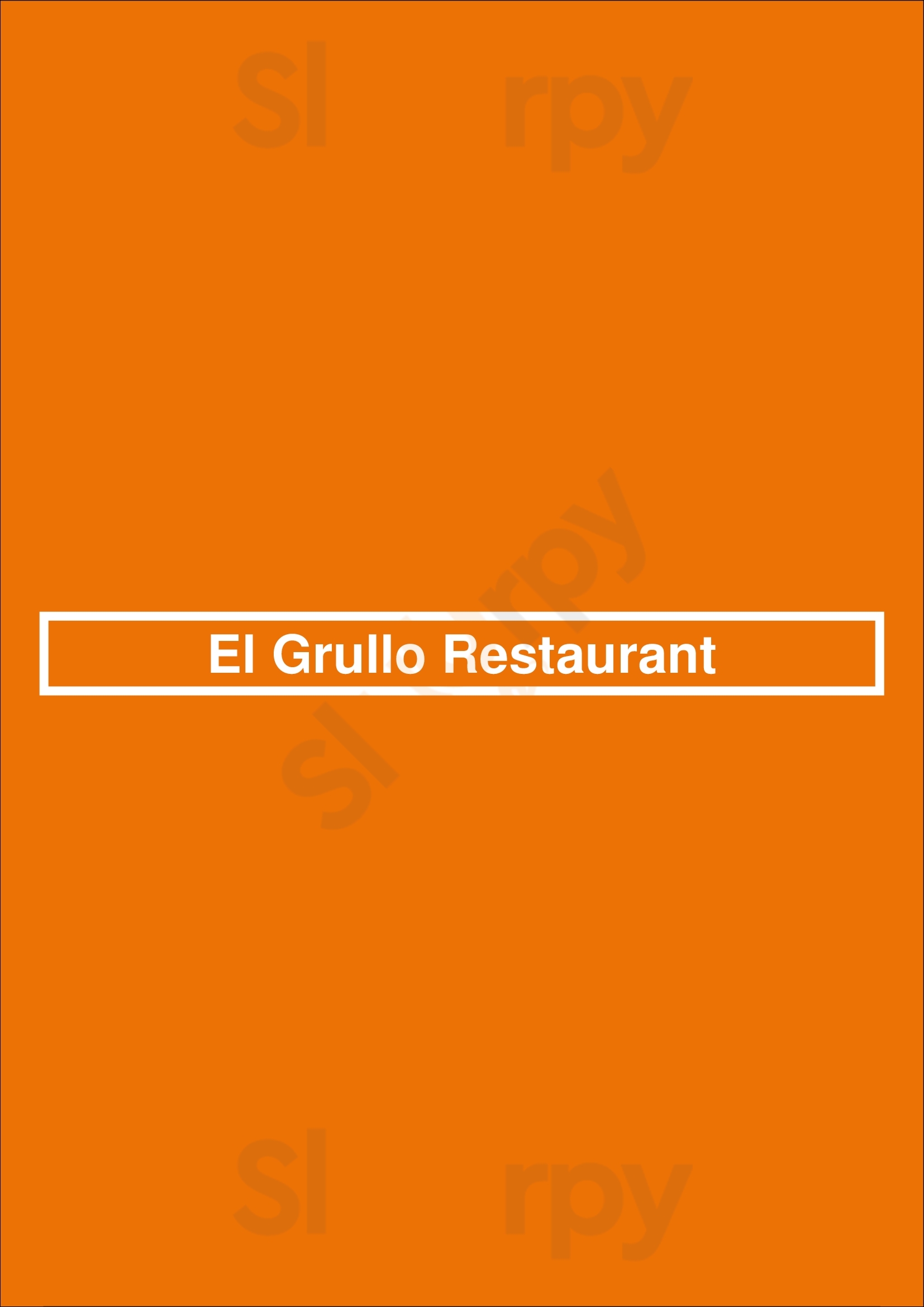 Main Menu - El Grullo Restaurant