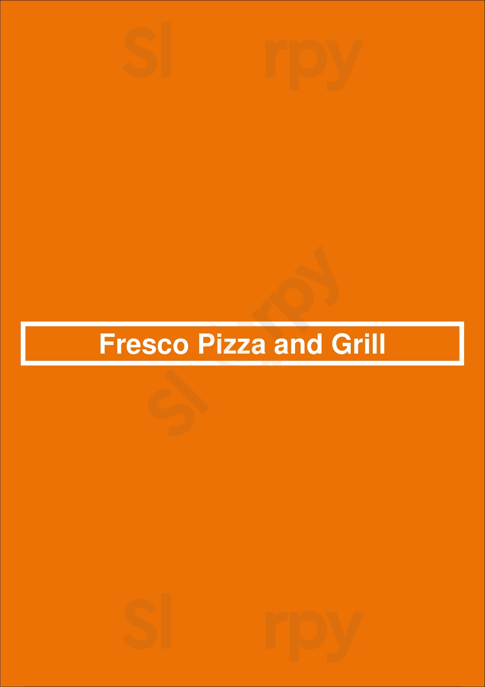 Fresco Pizza And Grill La Jolla Menu - 1