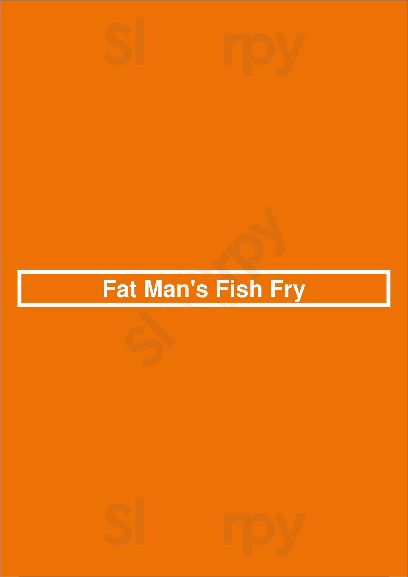 Fat Man's Fish Fry Grand Rapids Menu - 1