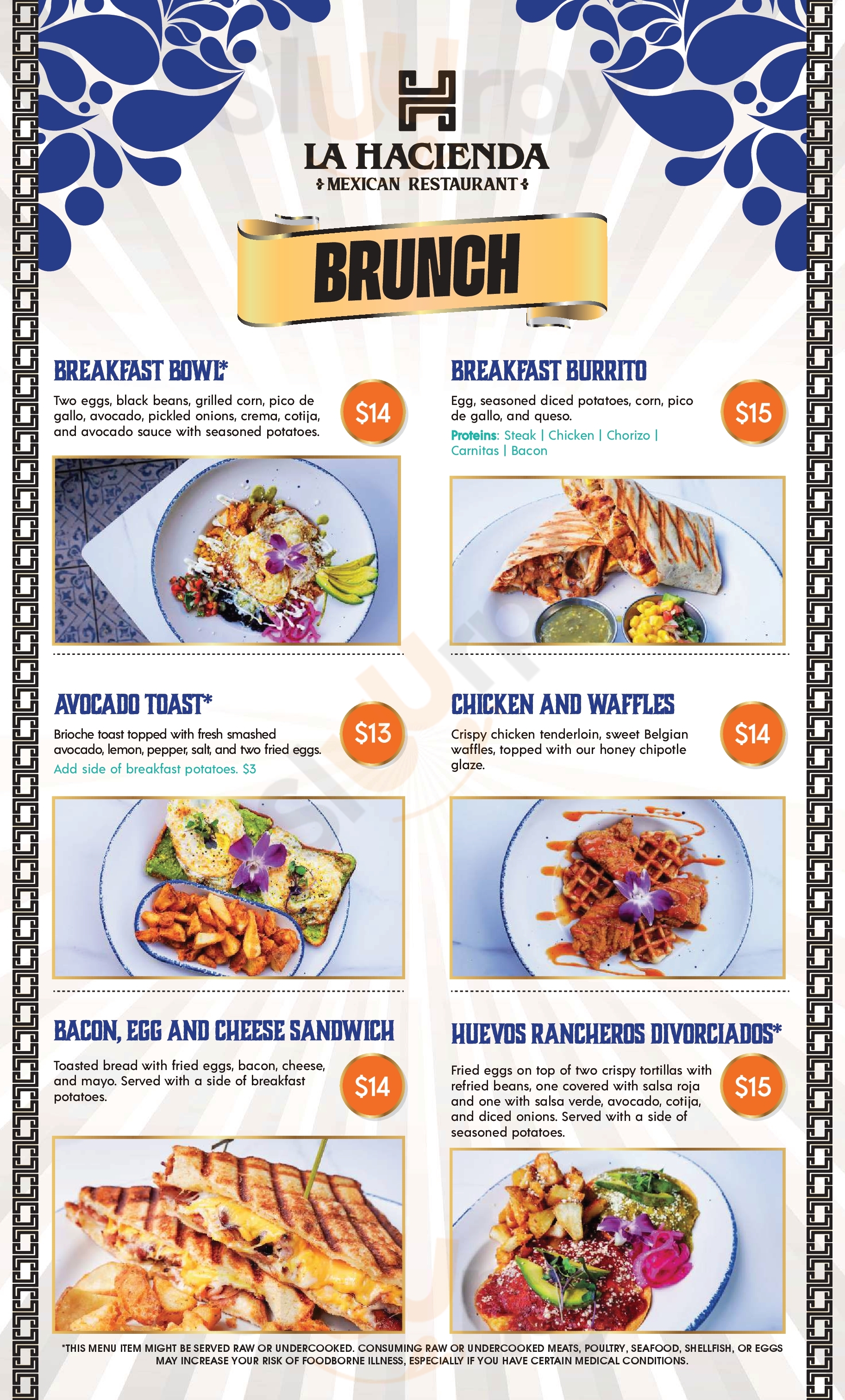 Main Menu - La Hacienda Grill