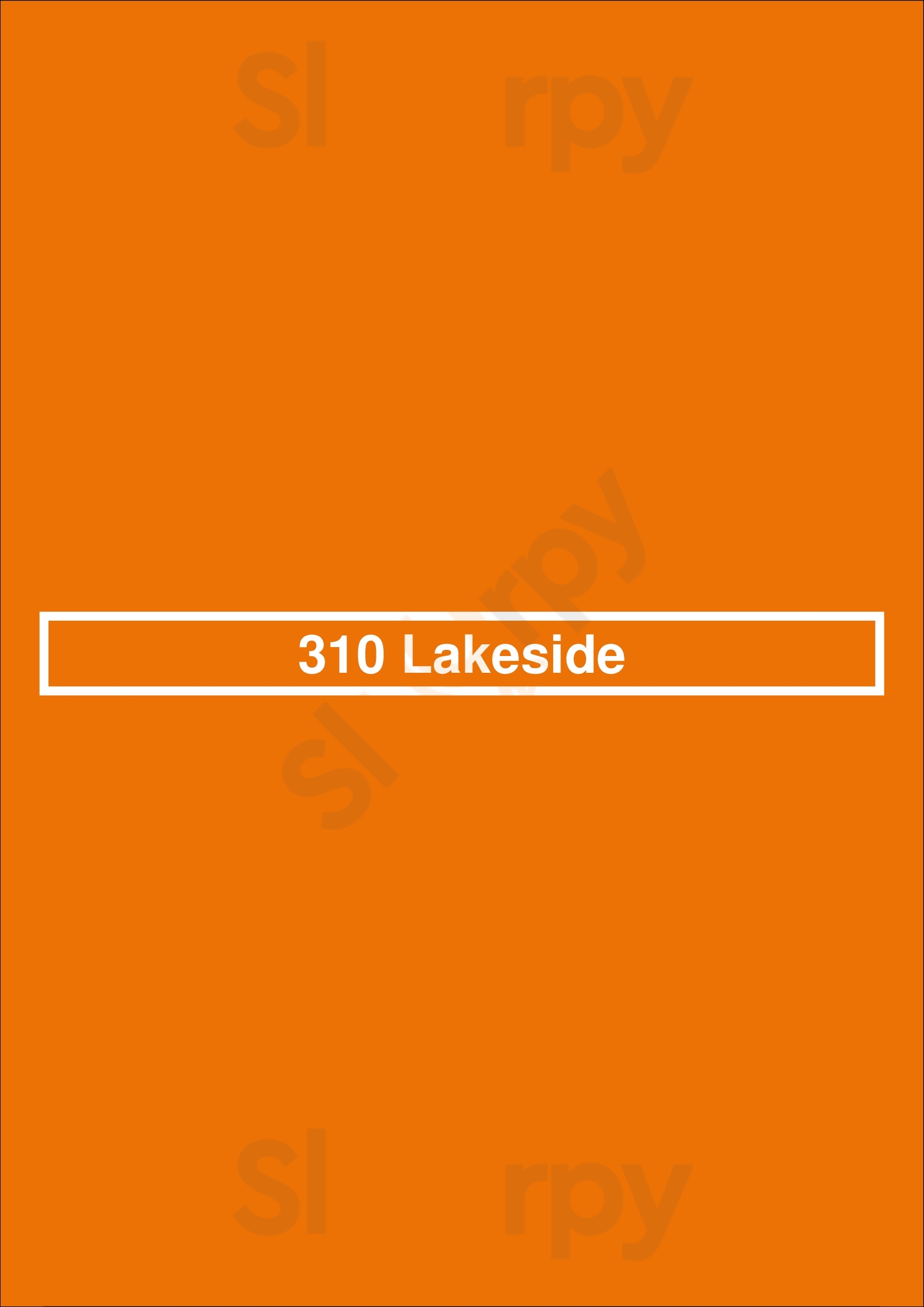 310 Lakeside Orlando Menu - 1