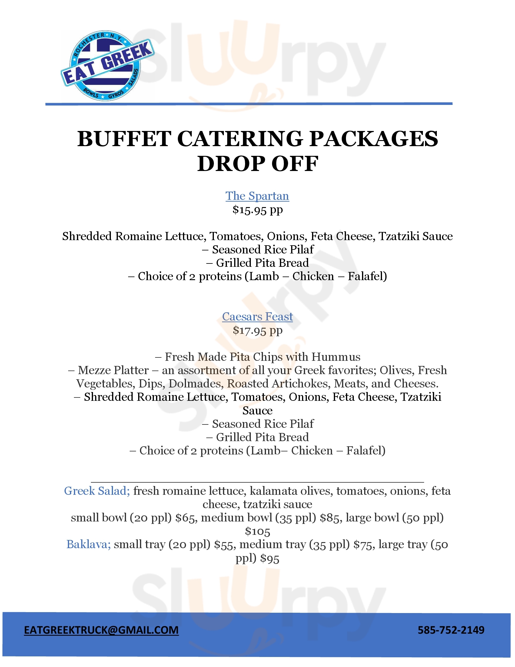 Main Menu - Sonny's Deli