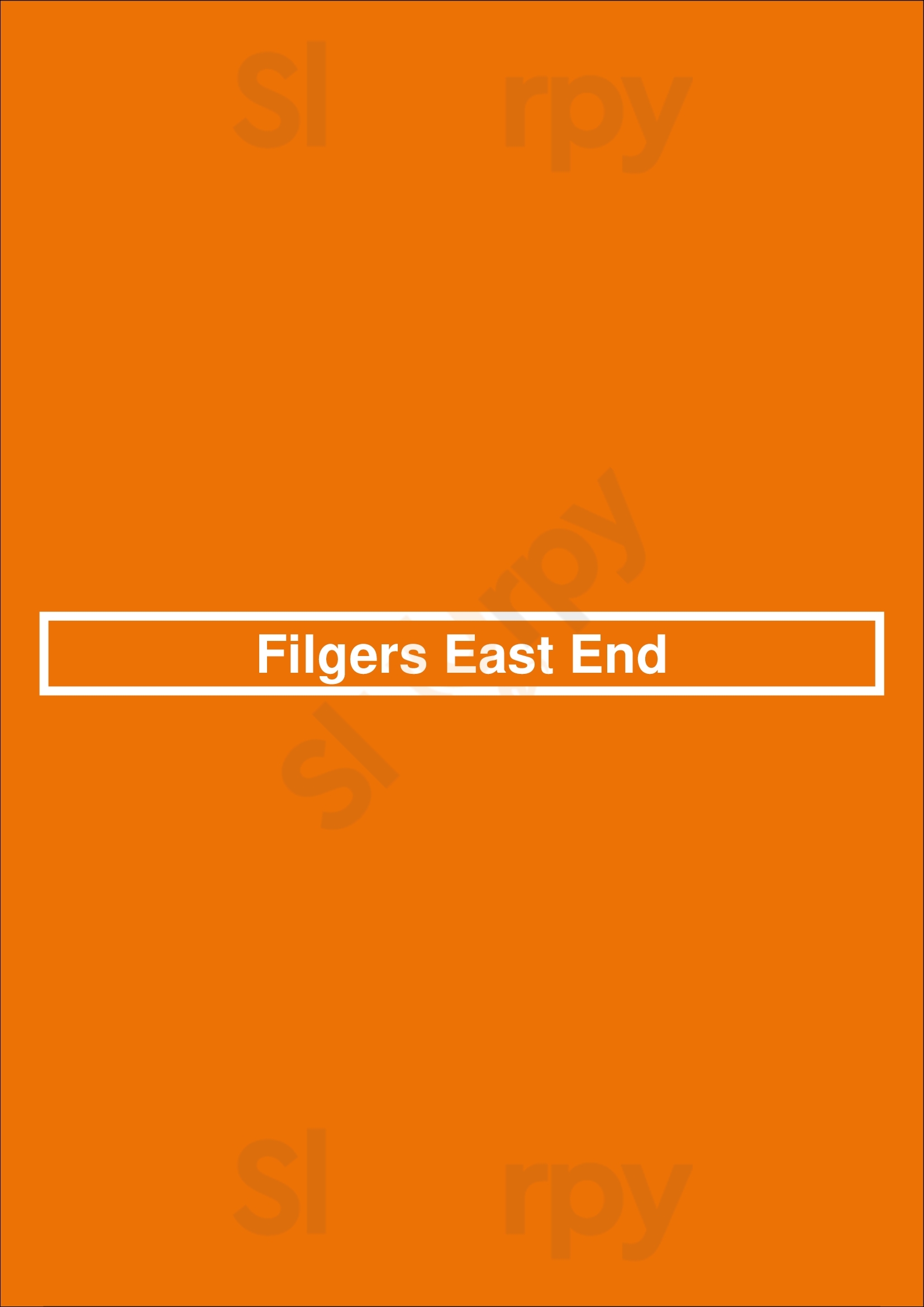 Main Menu - Filgers East End
