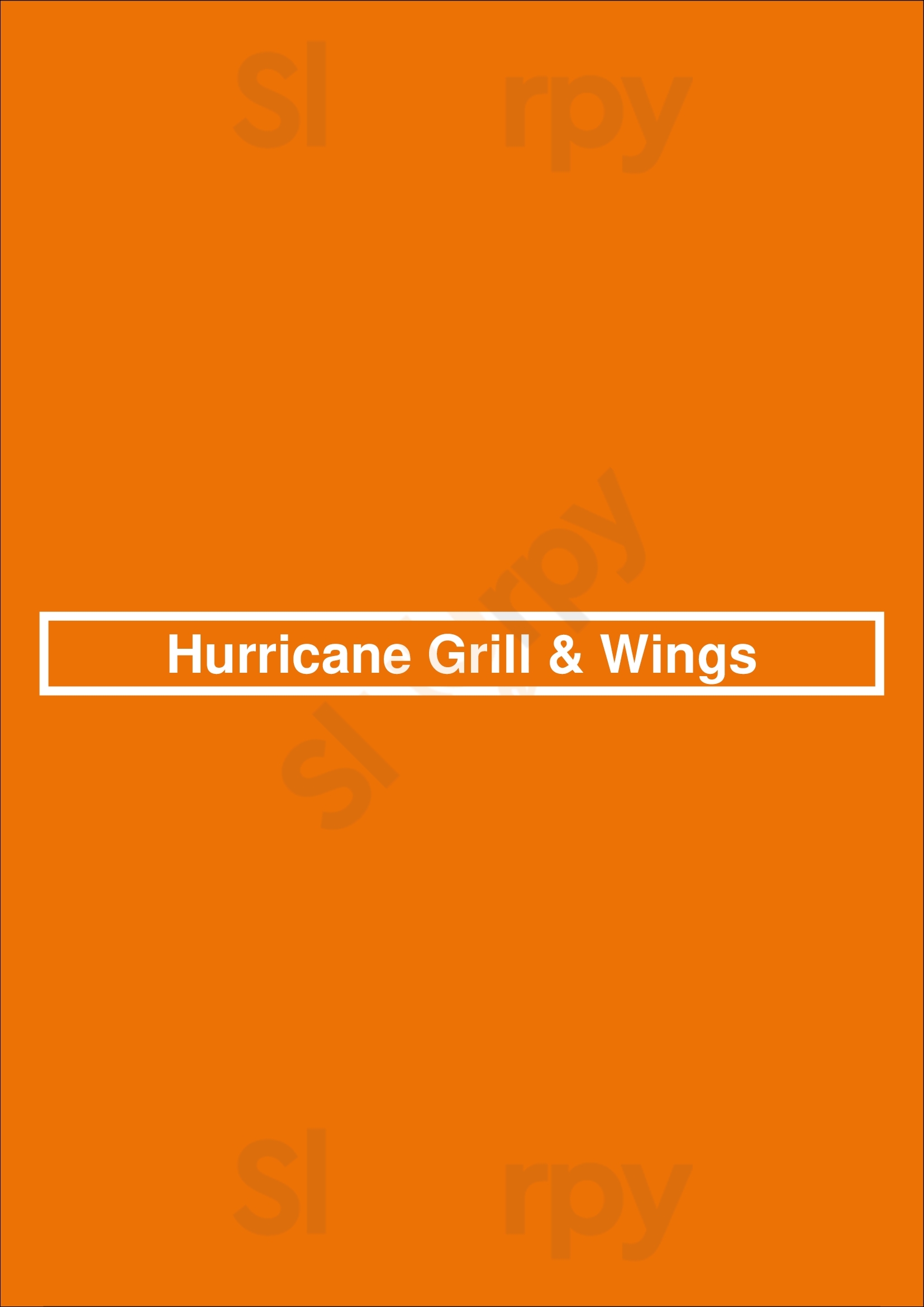 Hurricane Grill & Wings Orlando Menu - 1