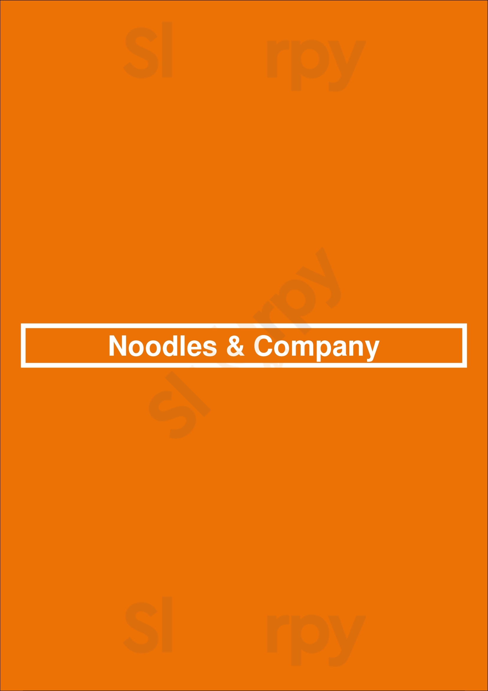 Noodles & Company Colorado Springs Menu - 1