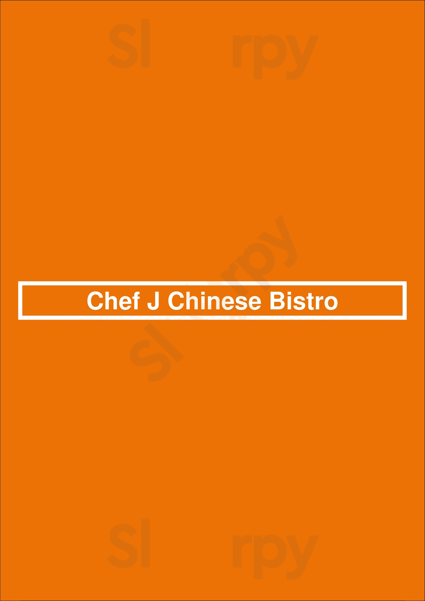 Chef J Chinese Bistro Scottsdale Menu - 1