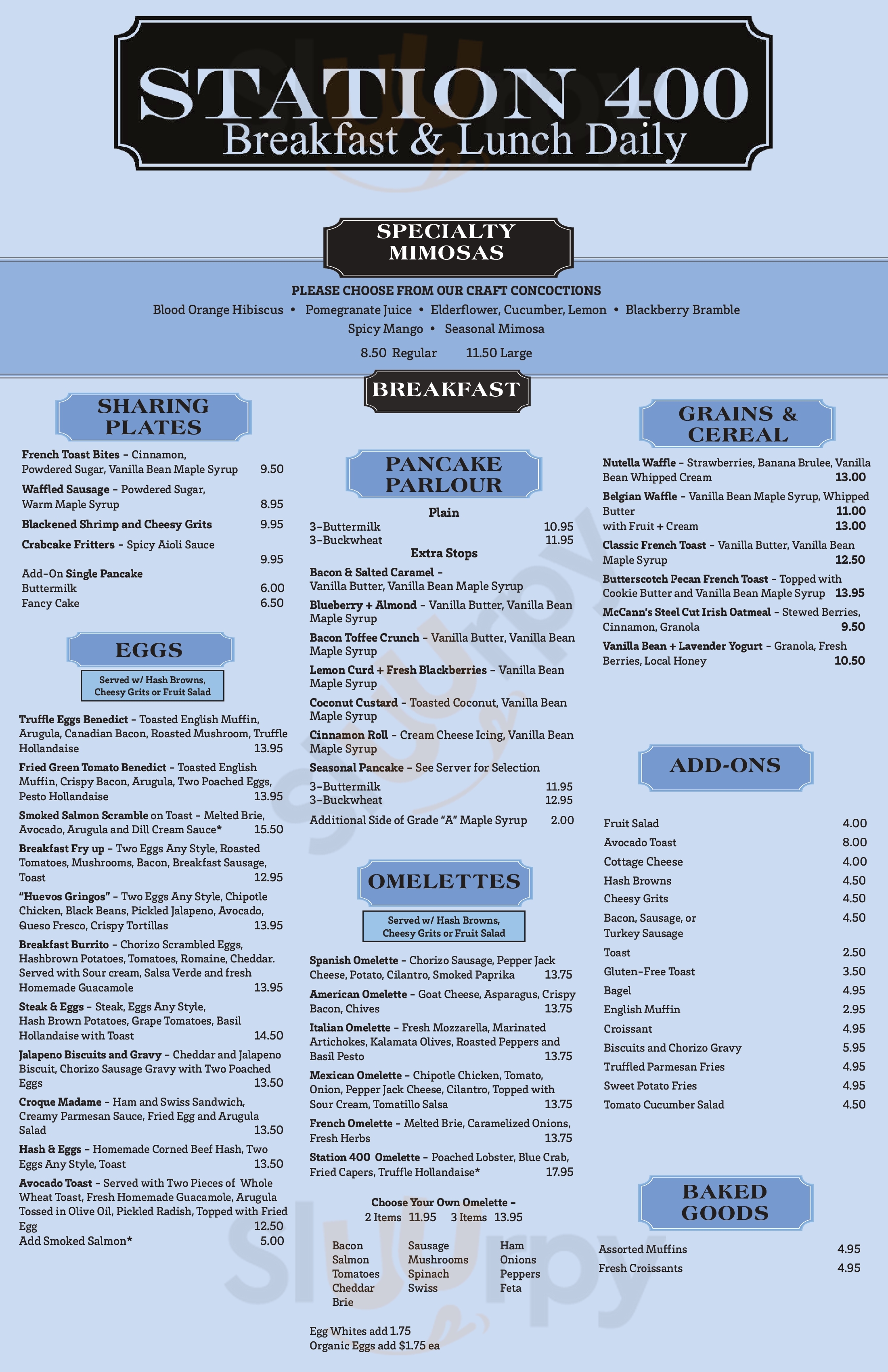 Main Menu - Station 400 The Landings