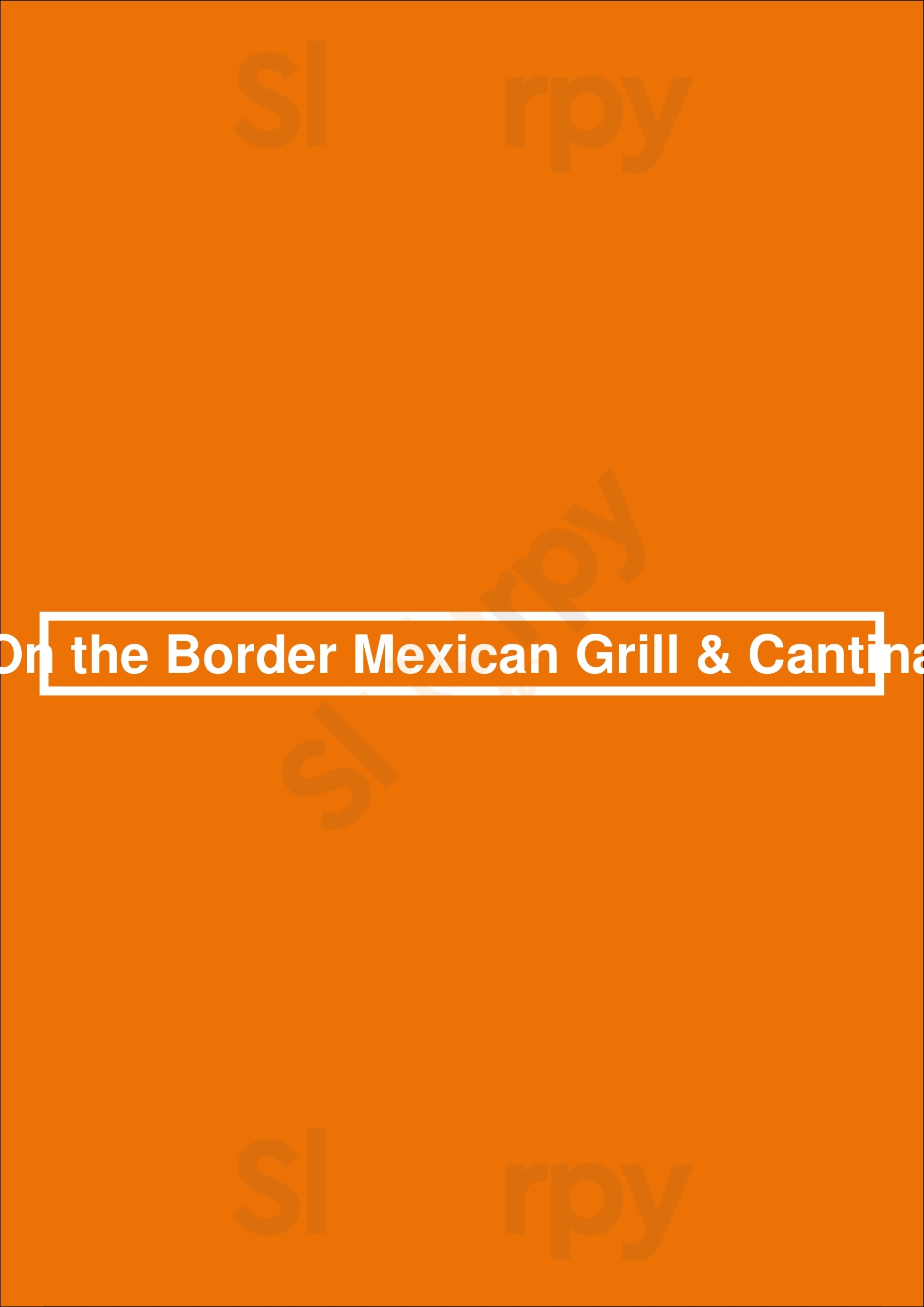 On The Border Mexican Grill & Cantina Colorado Springs Menu - 1