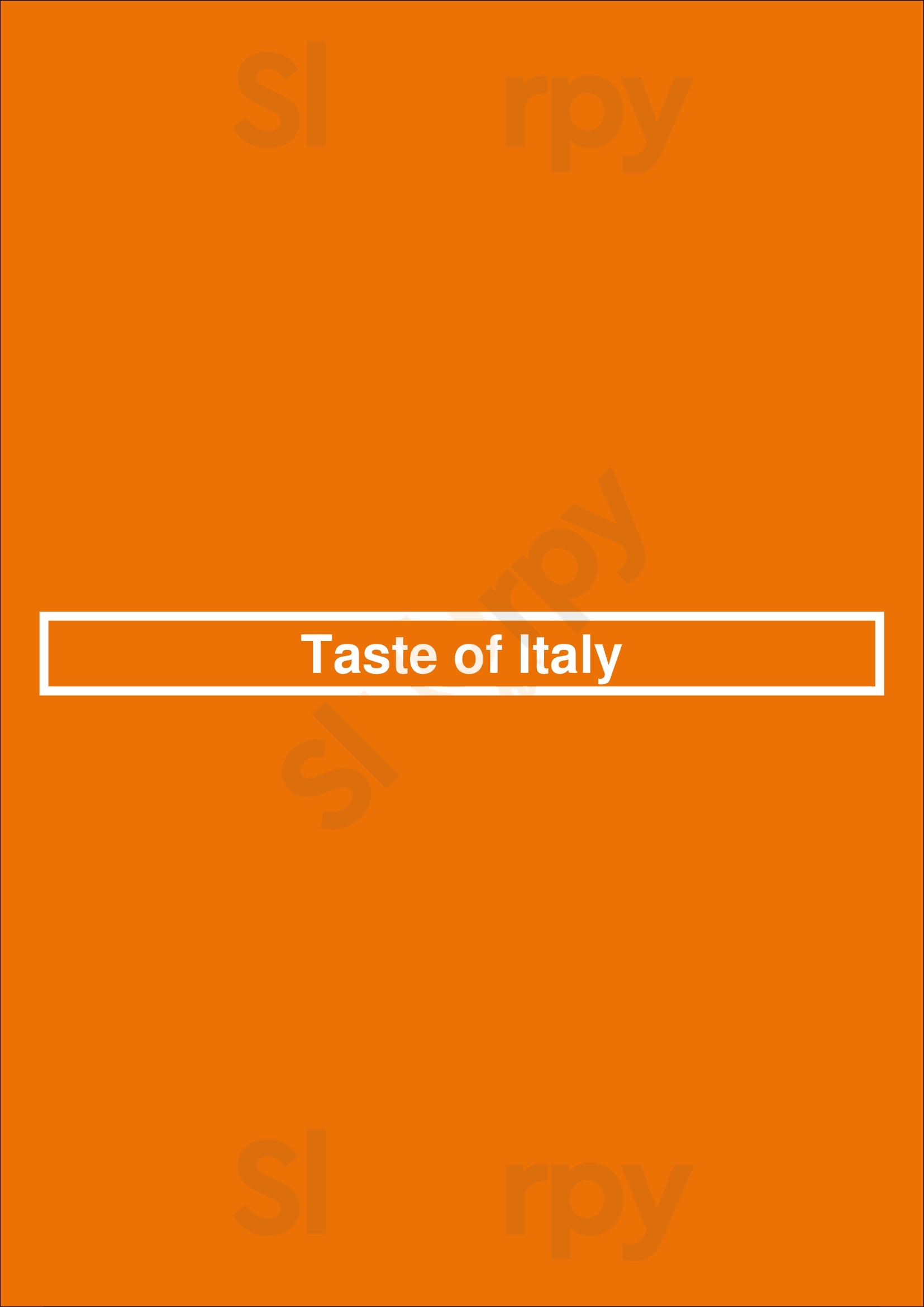 Taste Of Italy Nashville Menu - 1